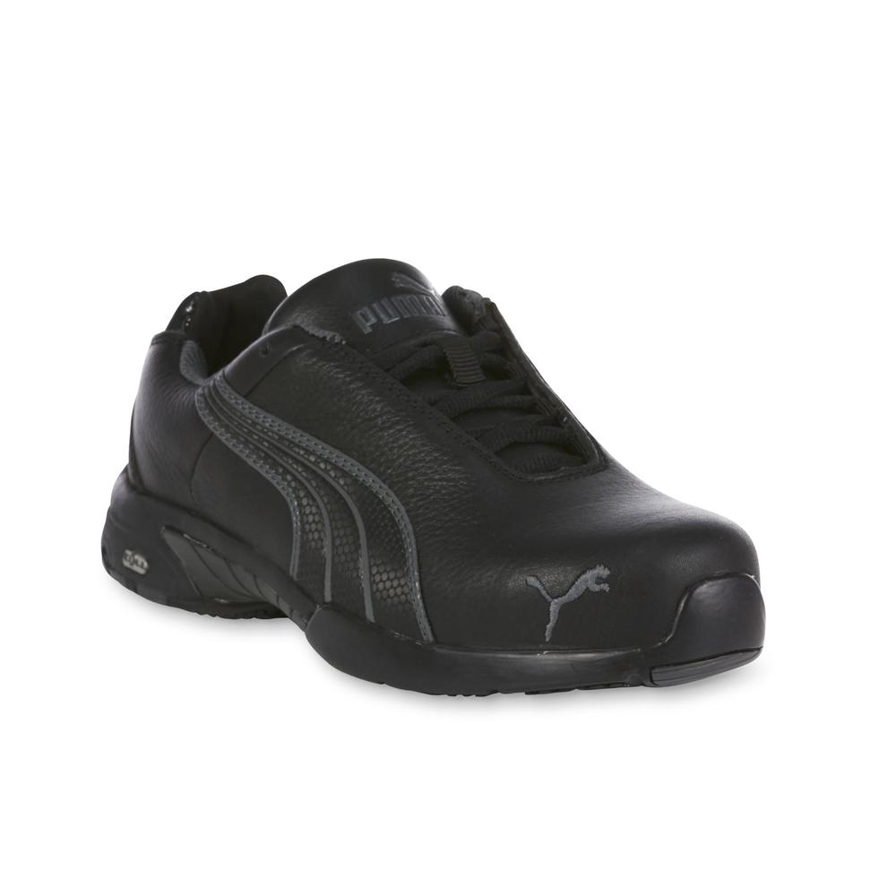 Puma Safety Women's Velocity Low Black/Gray Steel Toe Static Dissipative Work Shoe
