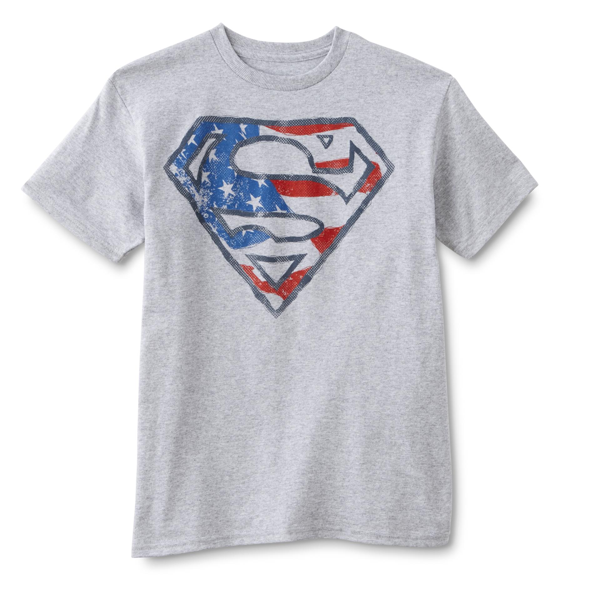 DC Comics Boy's Graphic T-Shirt - American Flag