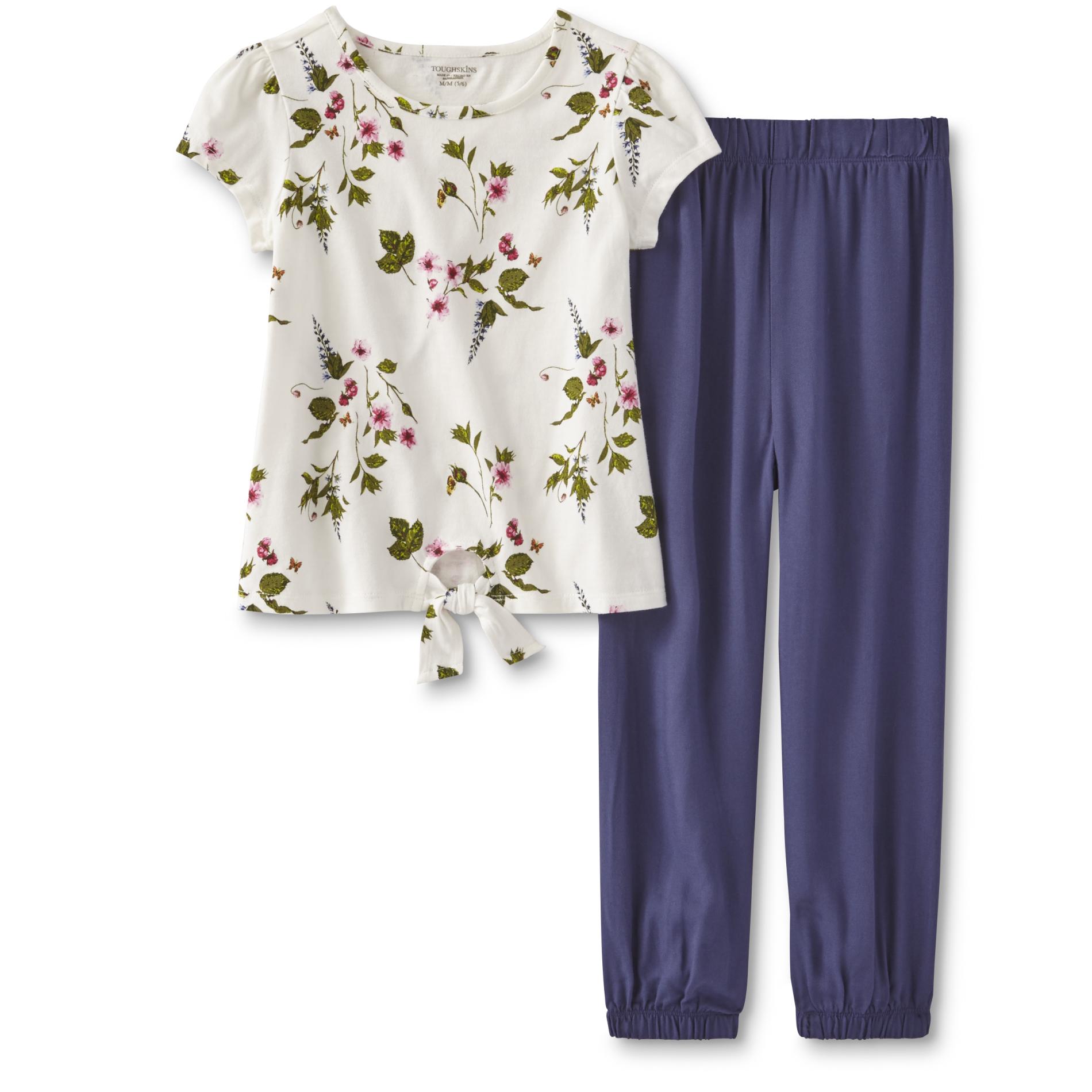 Toughskins Infant & Toddler Girls' T-Shirt & Pants - Floral
