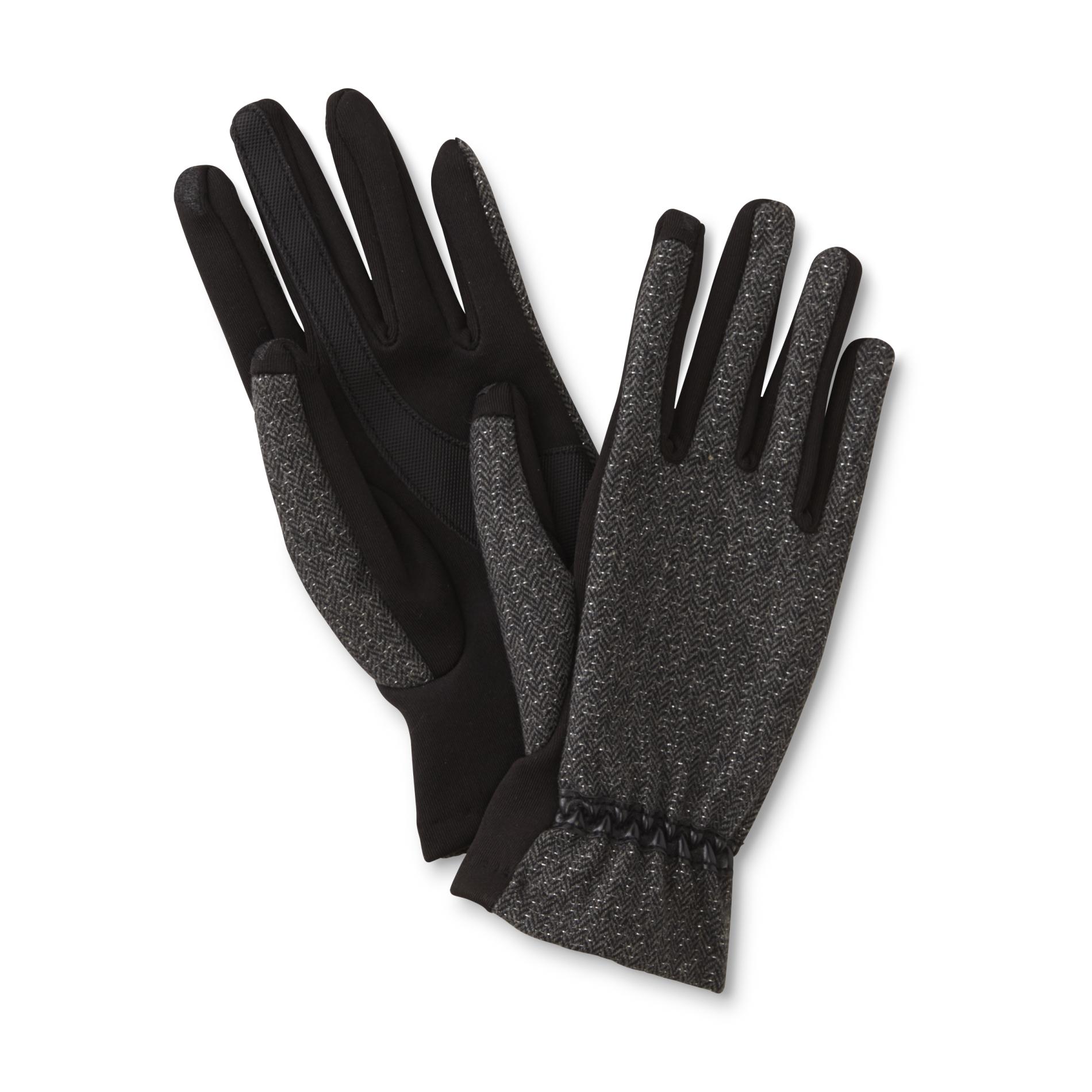 Isotoner Women's SmarTouch Dress Gloves - Herringbone