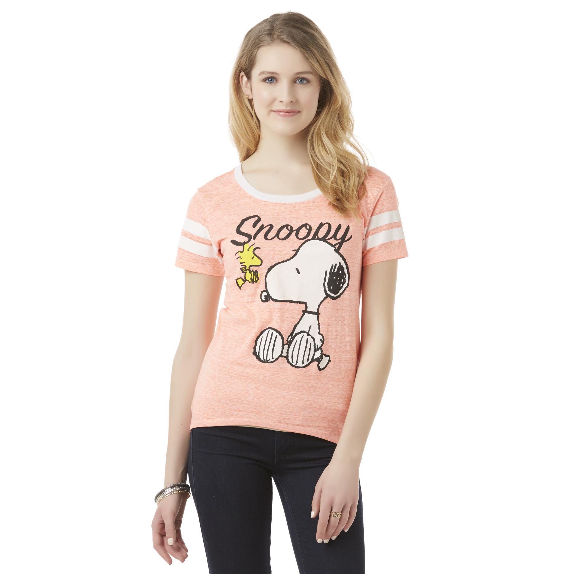 Peanuts By Schulz Junior's T-Shirt - Snoopy & Woodstock
