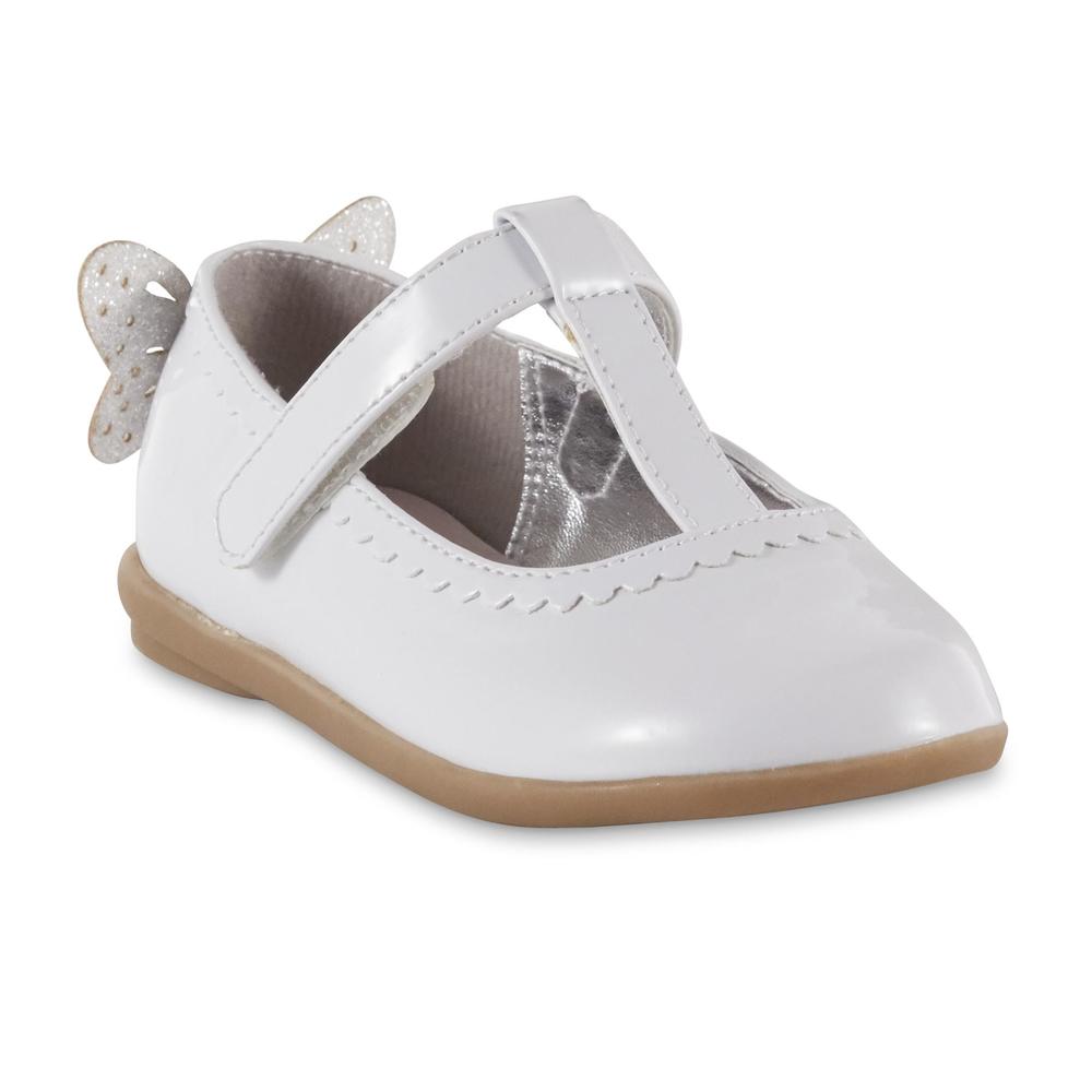 Sparkle & Tux Toddler Girls' Flutter White Mary Jane Dress Shoe