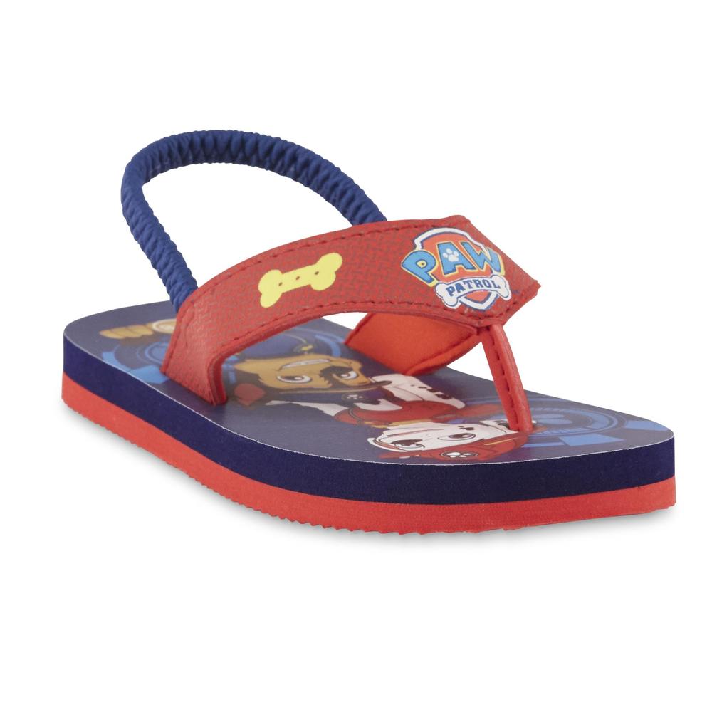 Nickelodeon Toddler Boys' PAW Patrol Flip-Flop Sandal - Red/Blue