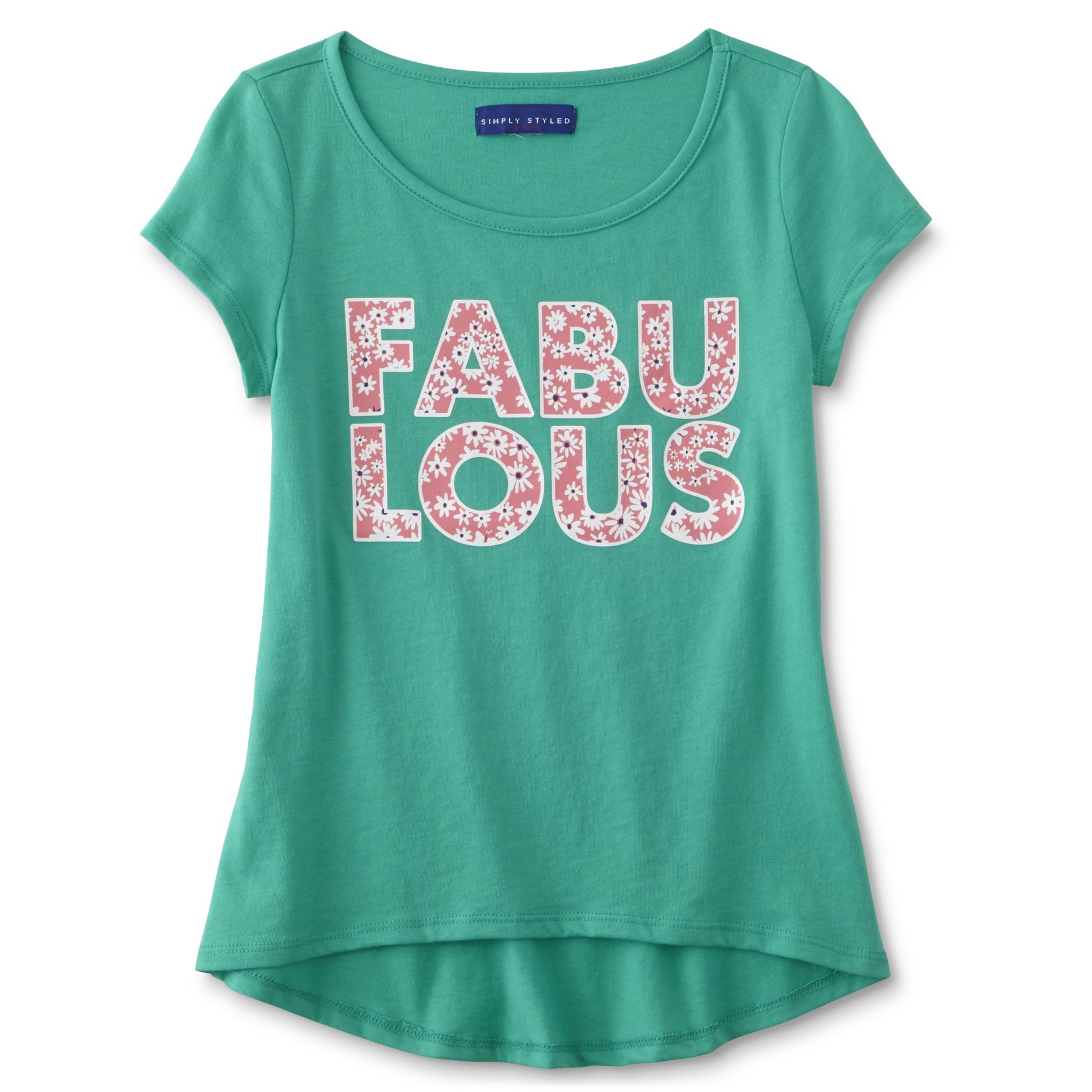 Simply Styled Girls' Graphic T-Shirt - Fabulous
