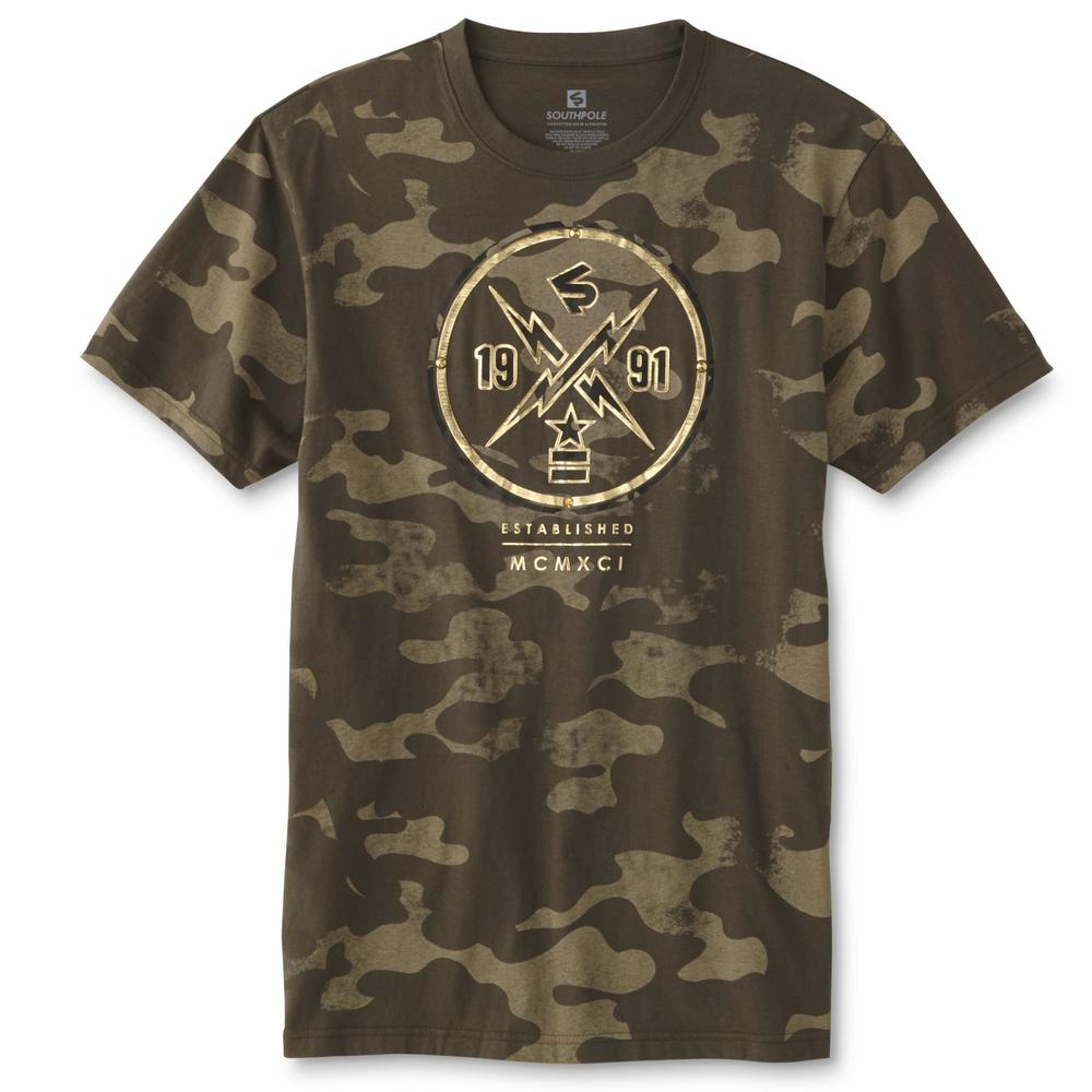 Southpole Young Men's Graphic T-Shirt - Camouflage