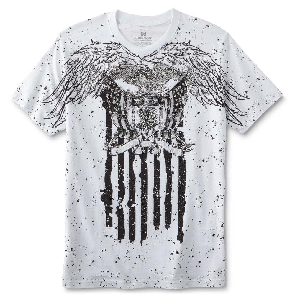 Southpole Young Men's Graphic T-Shirt - Eagle & Flag