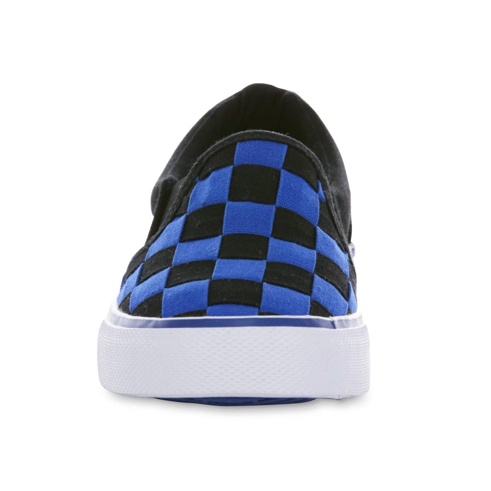 Joe Boxer Boy's Remix Black/Blue/Checkered Casual Shoe