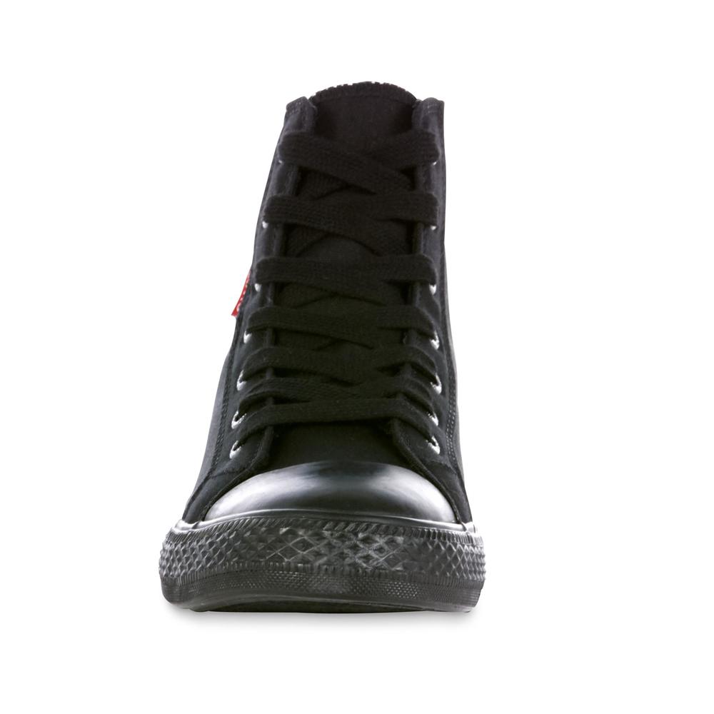 Levi's Boy's Hamilton Buck Black Monochrome High-Top Sneaker