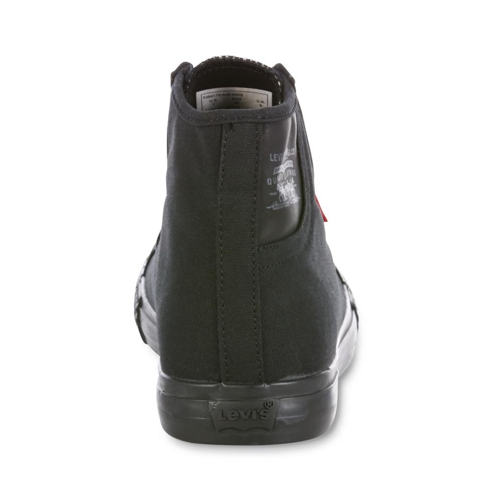 Levi's Boy's Hamilton Buck Black Monochrome High-Top Sneaker