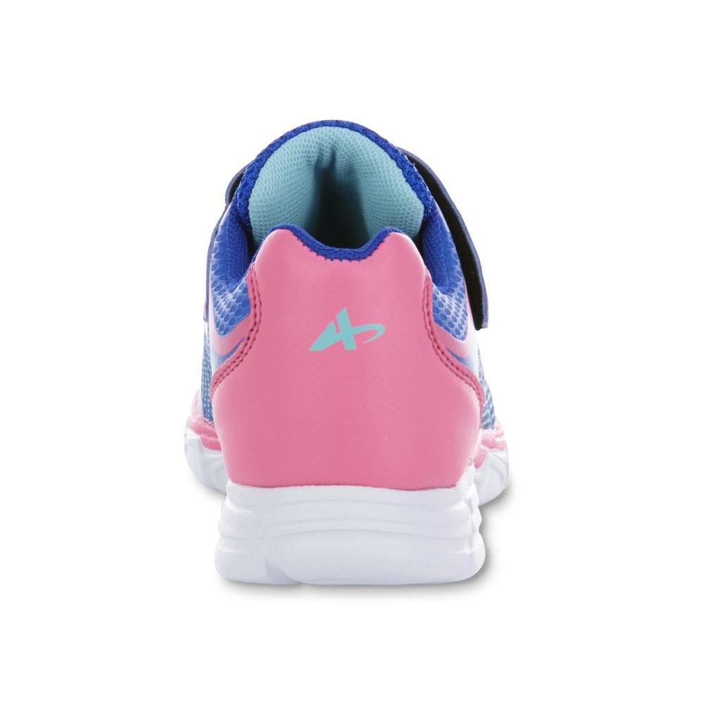 Athletech Girl's Dynamo Blue/Green/Pink Running Shoe