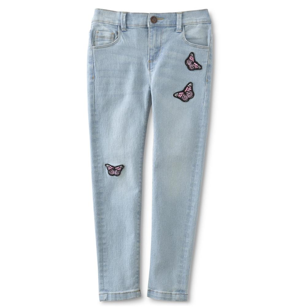Toughskins Girls' Embellished Jeans - Butterfly