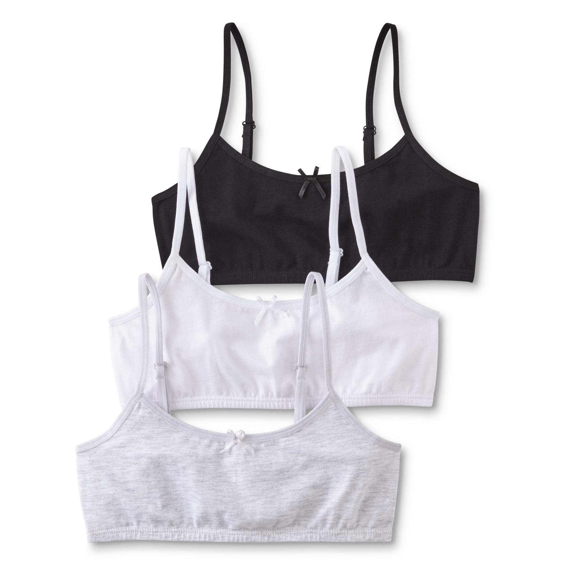 Girls' 3-Pack Cropped Bralettes