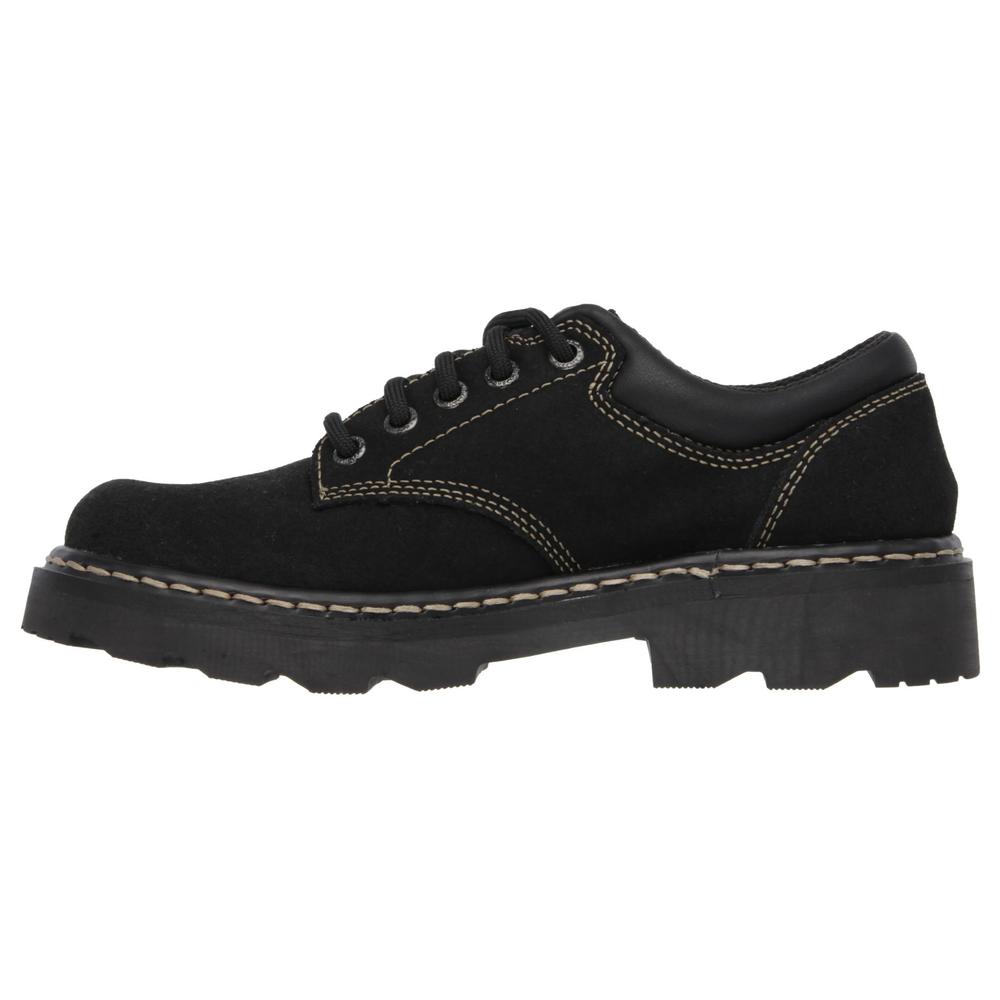 Skechers Women's Parties Mate Black Oxford Shoe