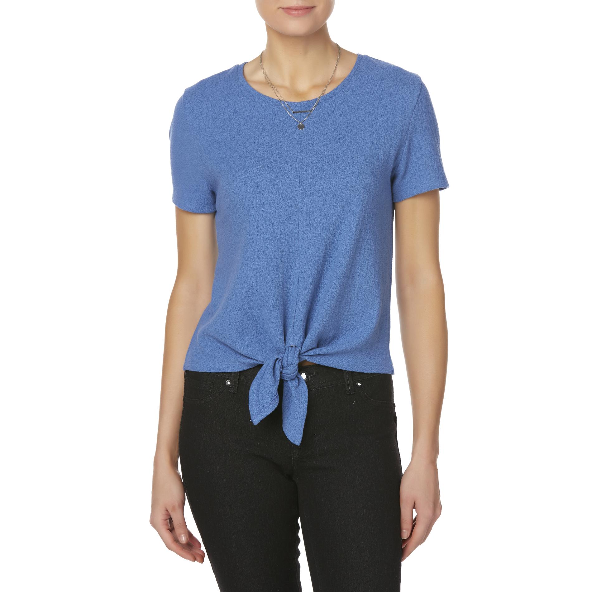 Simply Styled Women's Tie Front T-Shirt