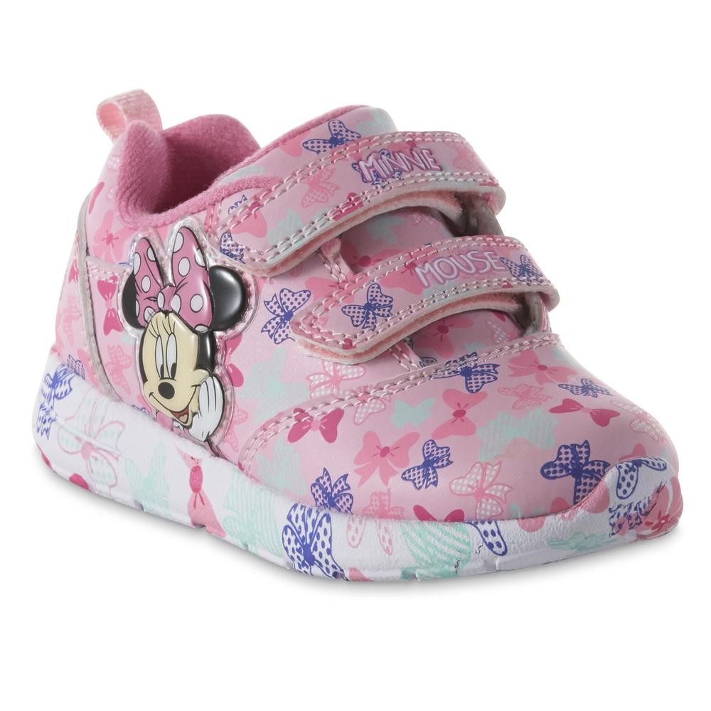 Disney Toddler Girls' Minnie Mouse Light-Up Athletic Shoe - Pink