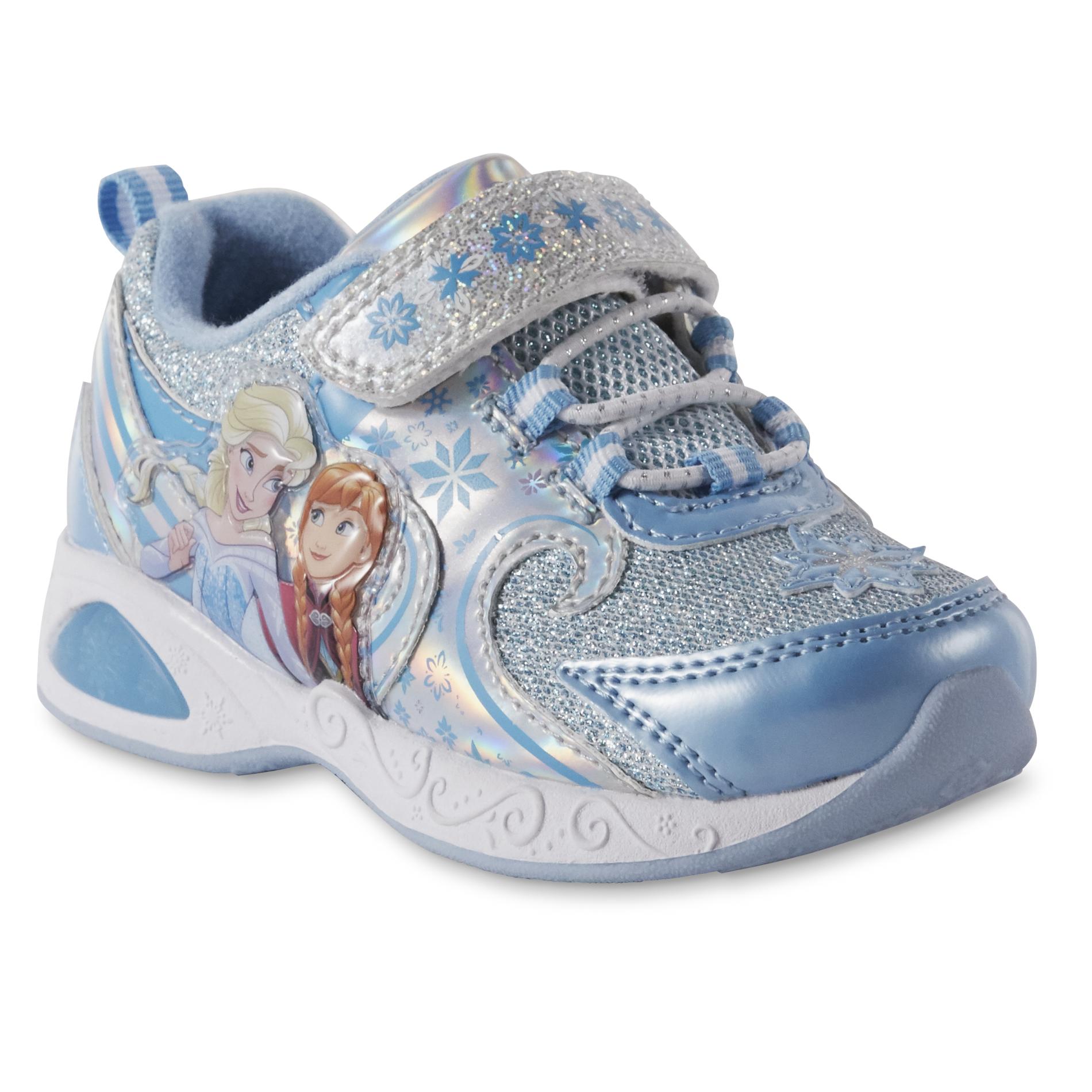 Disney Toddler Girls' Frozen LightUp Sneakers Blue