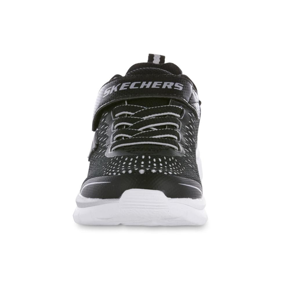 Skechers Boy's Erupters Black/Silver Light-Up Athletic Shoe