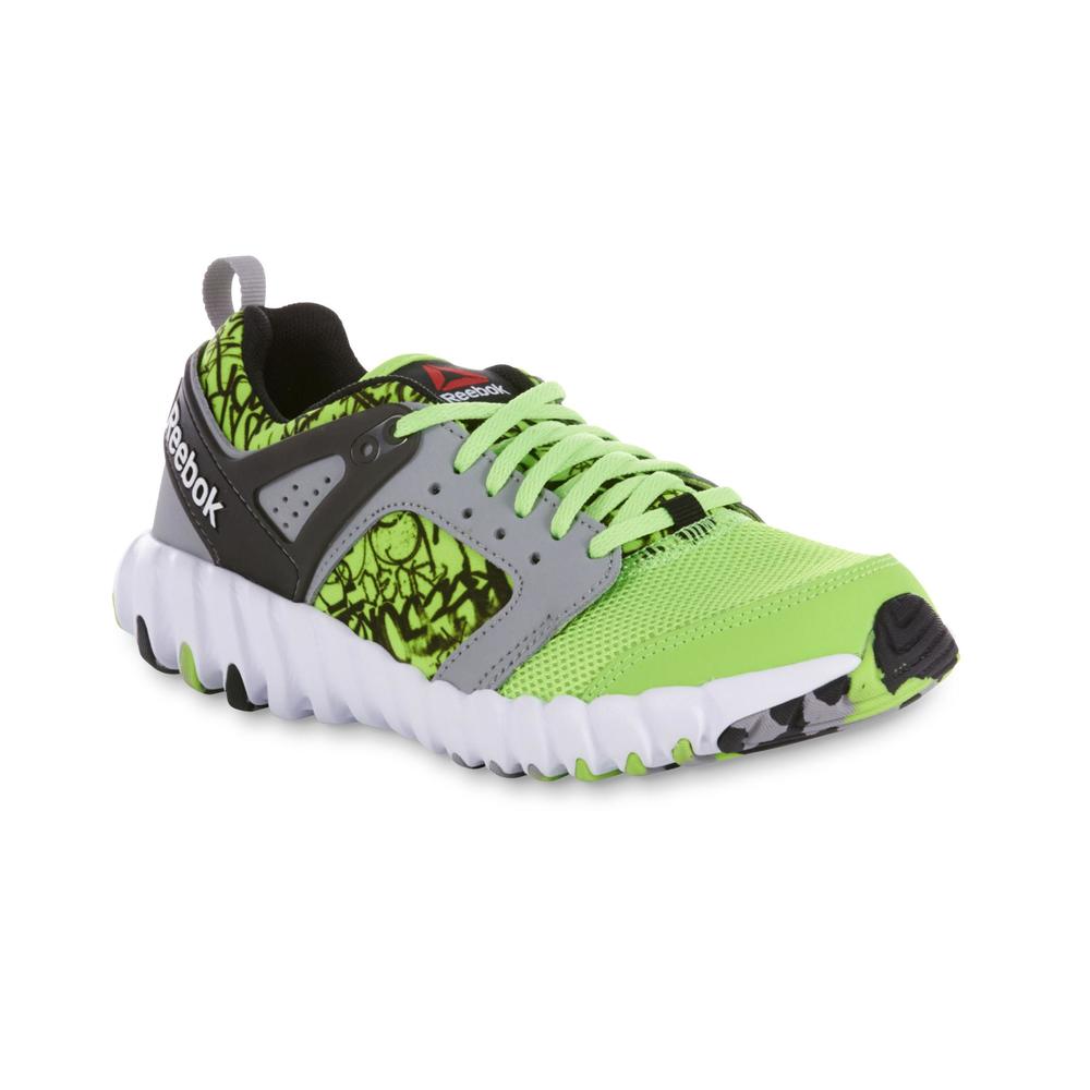Reebok Boy's Twistform 2.0 Solar Green/Gray Running Shoe