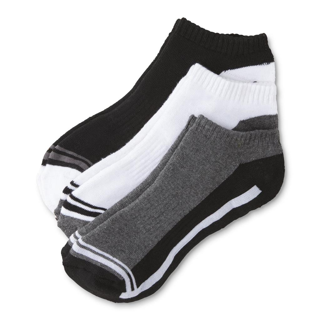 Athletech Men's 6-Pairs No-Show Athletic Socks - Striped & Colorblock