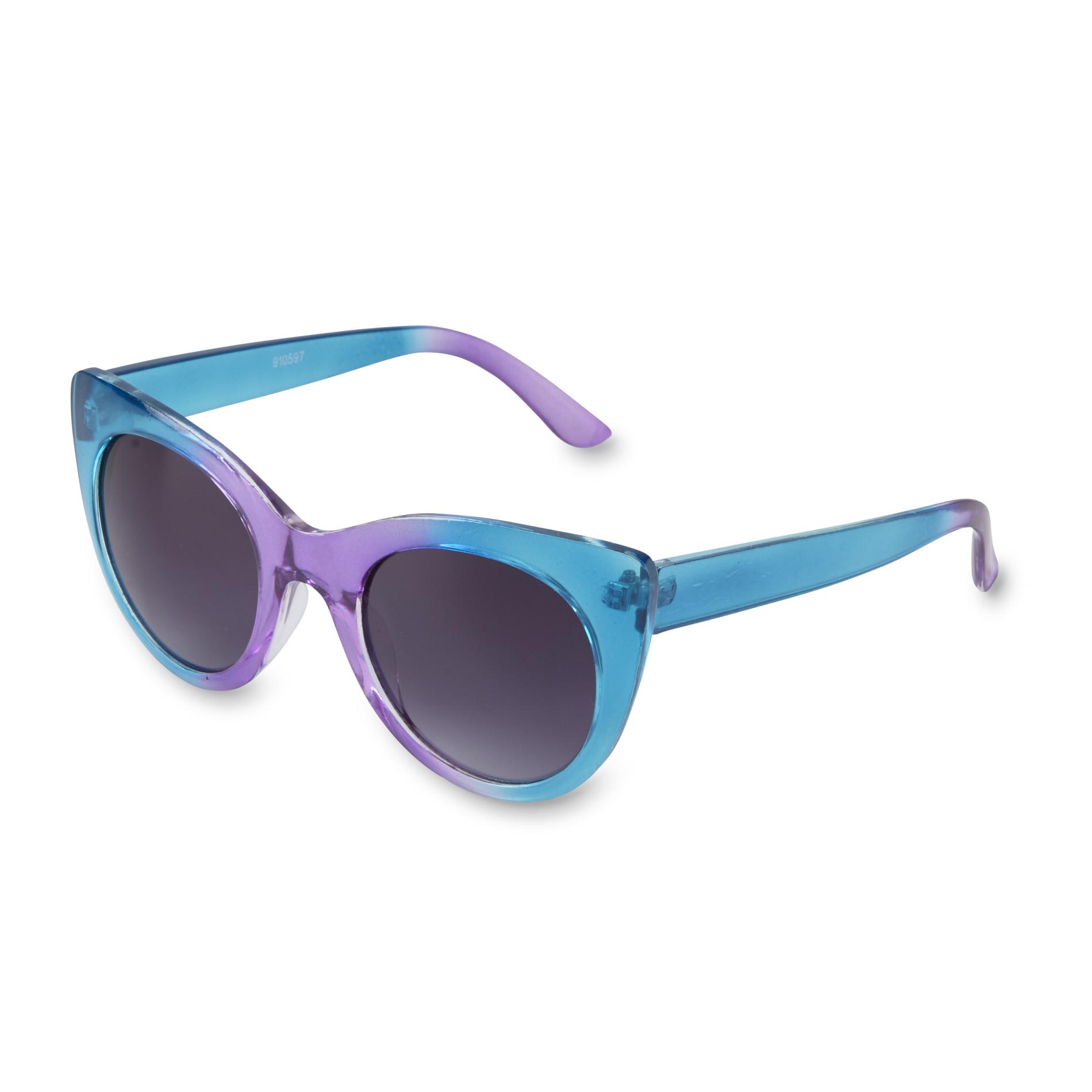 Bongo Junior's Blue Purple Gradient Cat Eye Sunglasses