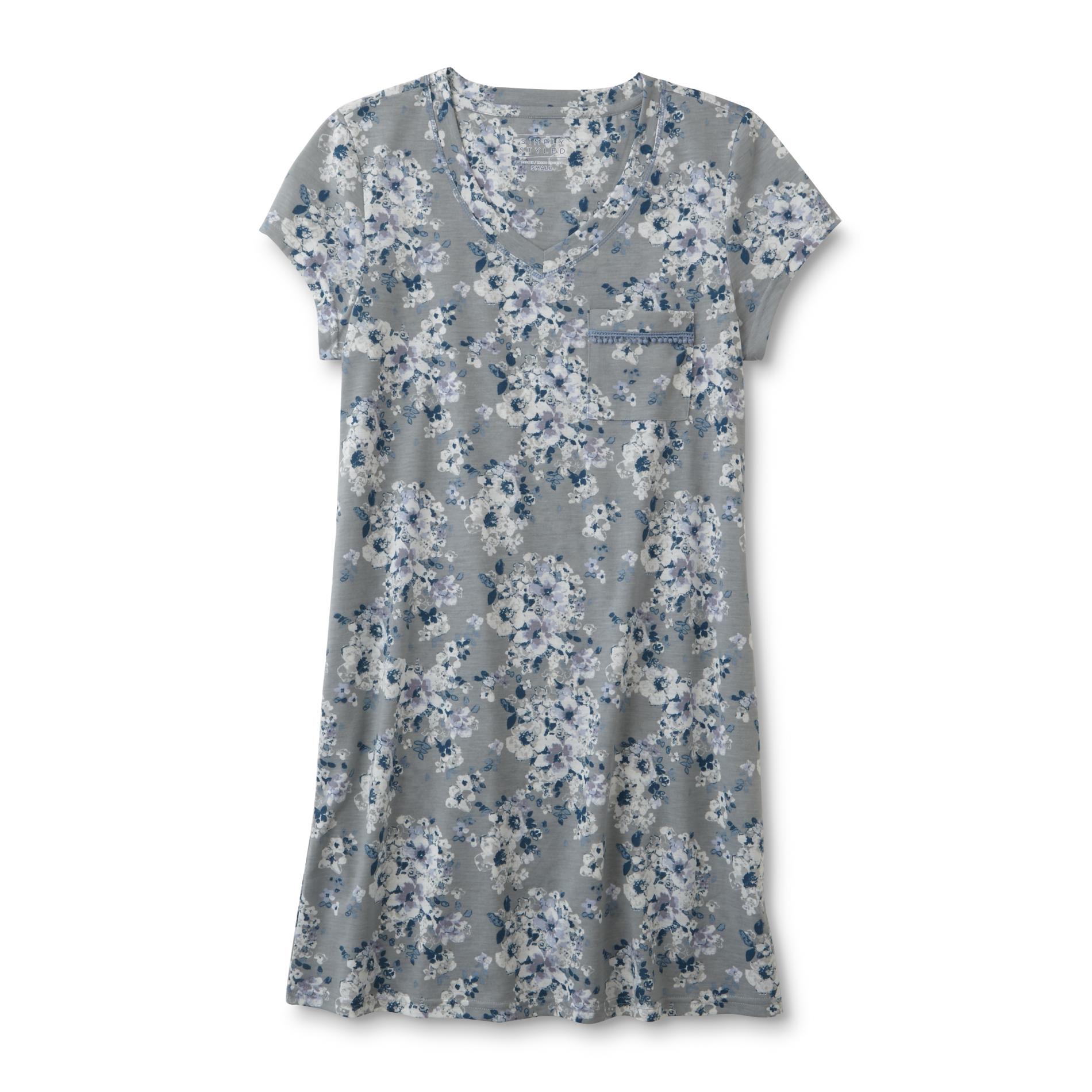 Simply Styled Women's Nightgown - Floral