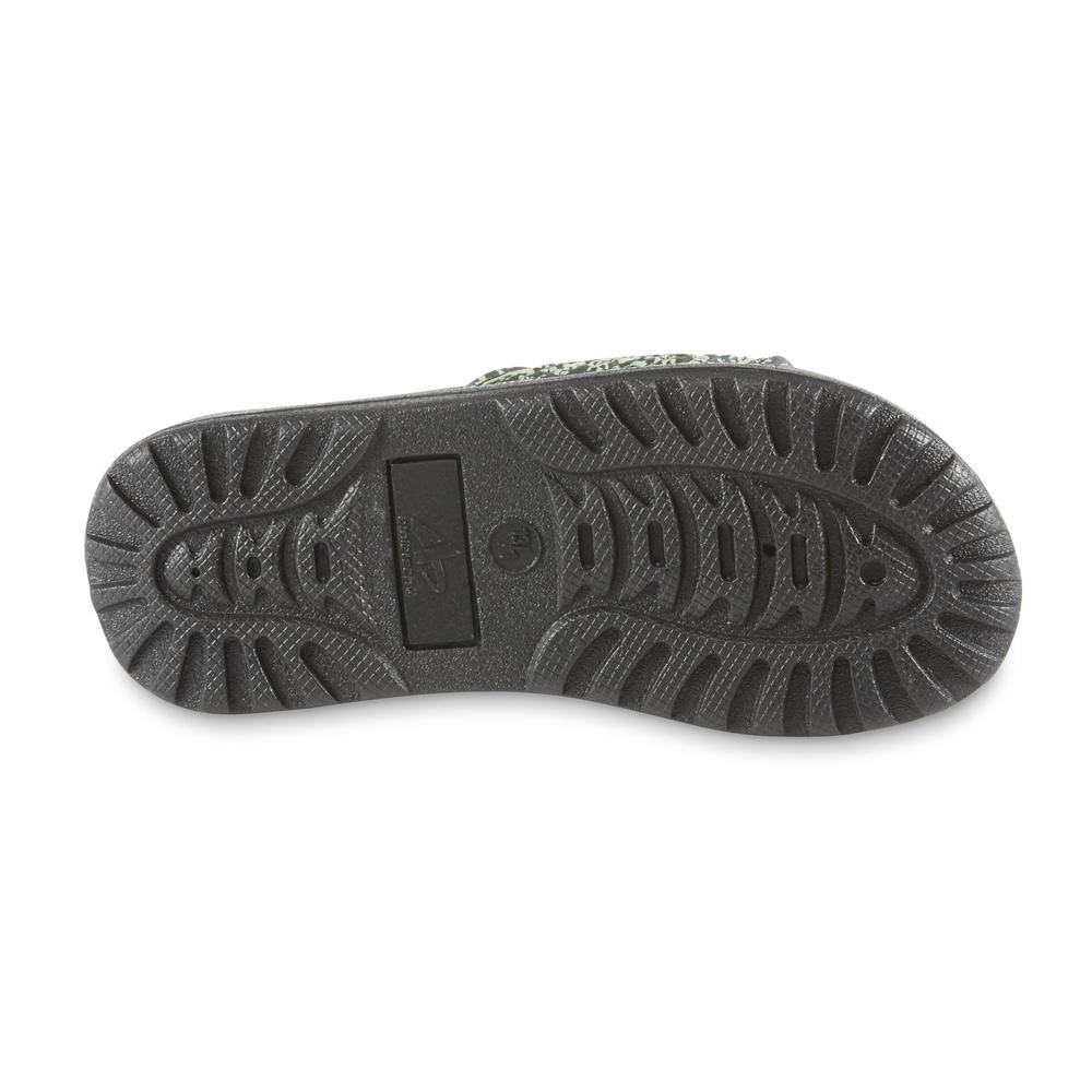 Athletech Boys' Tyce Athletic Slide Sandal - Black/Lime