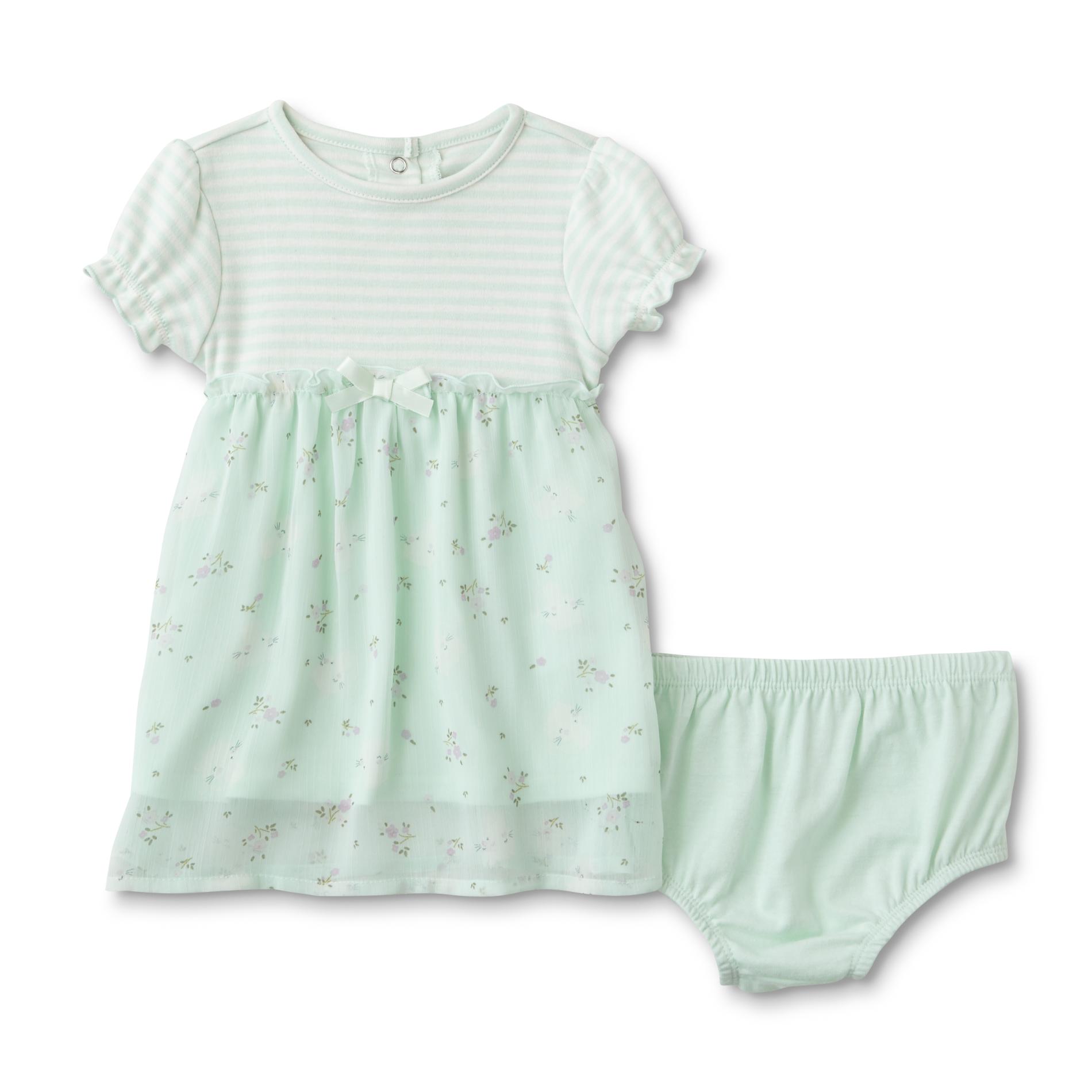 Little Wonders Infant Girls' Dress - Striped & Floral