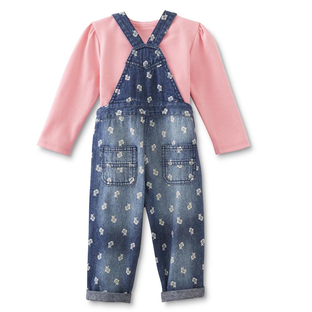 Little Wonders Newborn & Infant Girl's Shirt & Overalls - Floral