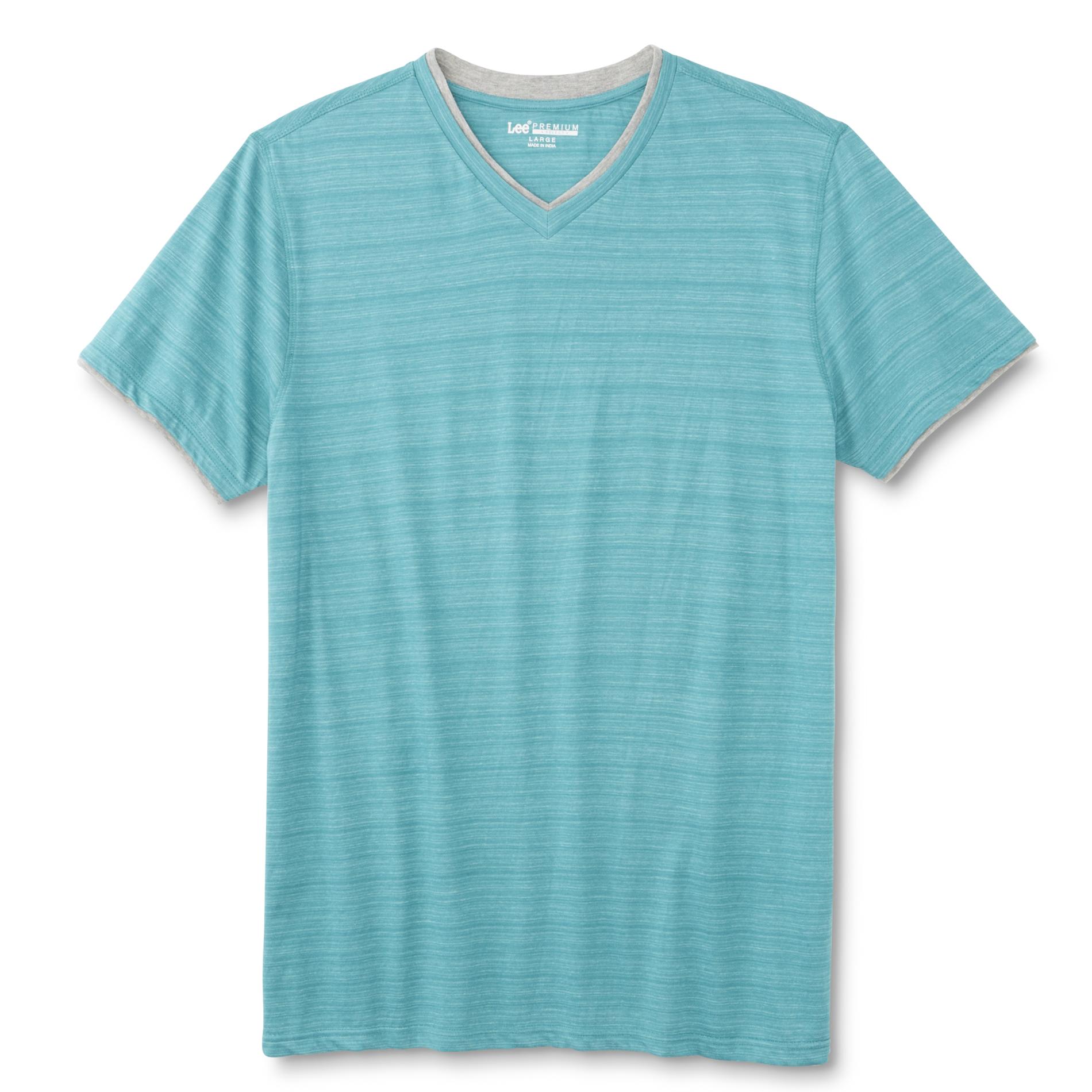 LEE Men's Premium Select V-Neck T-Shirt - Striped