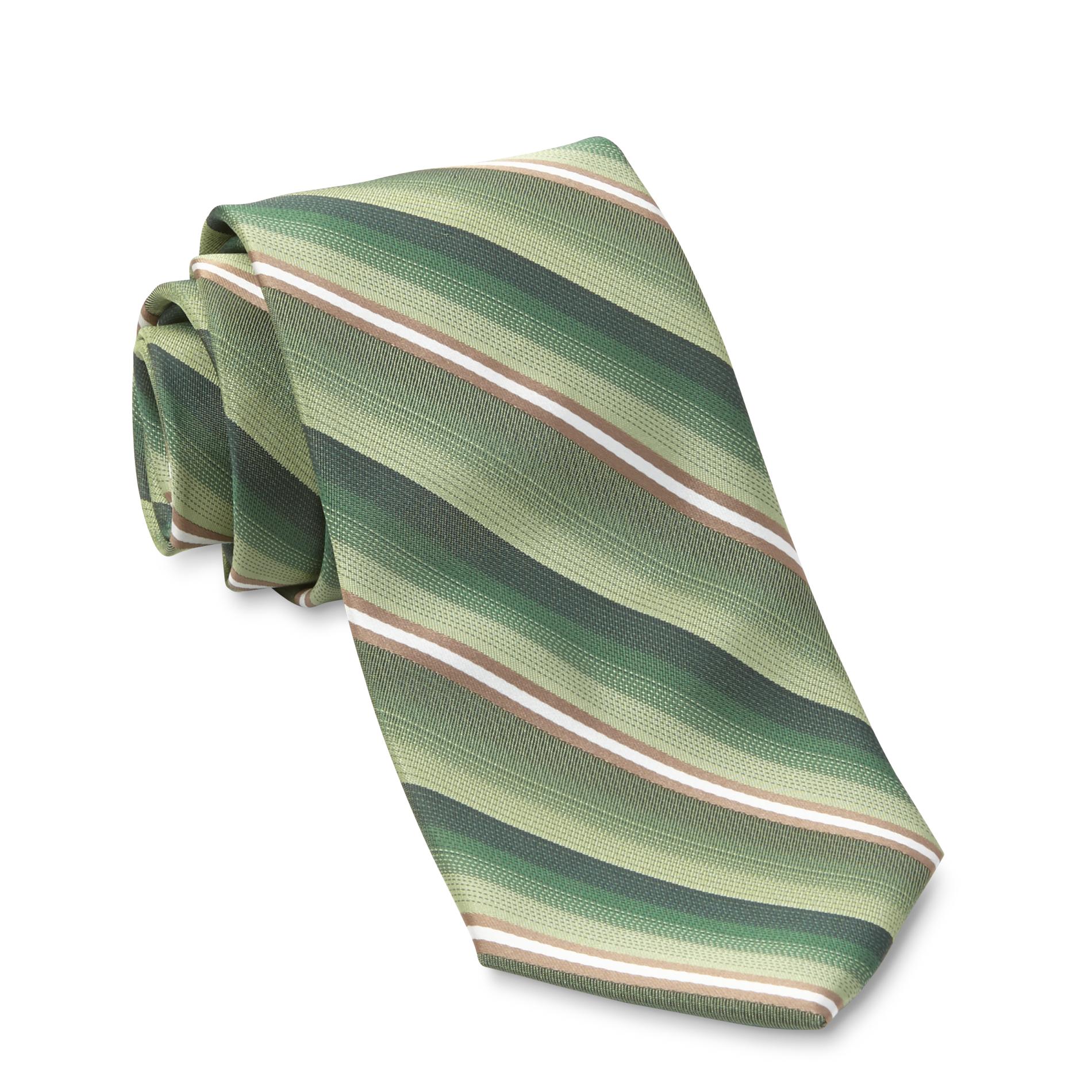 David Taylor Collection Men's Satin Necktie - Striped