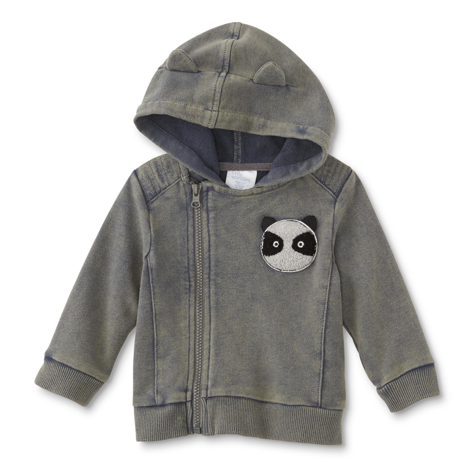 Little Wonders Newborn & Infant Boy's Asymmetrical Hoodie Jacket - Raccoon