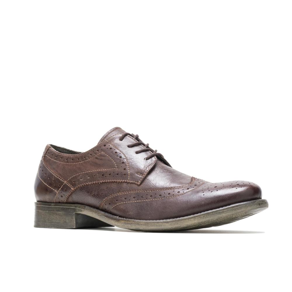 Hush Puppies Men's Zack Leather Oxford Shoe - Brown