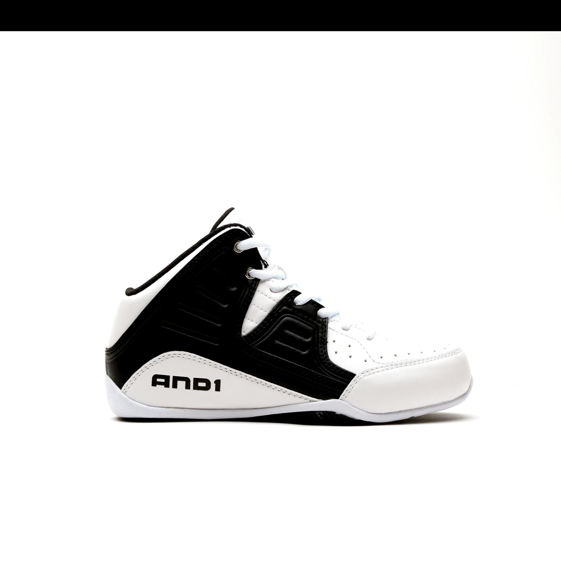 AND 1 Boy's Rocket 4 Black/White High-Top Athletic Shoe