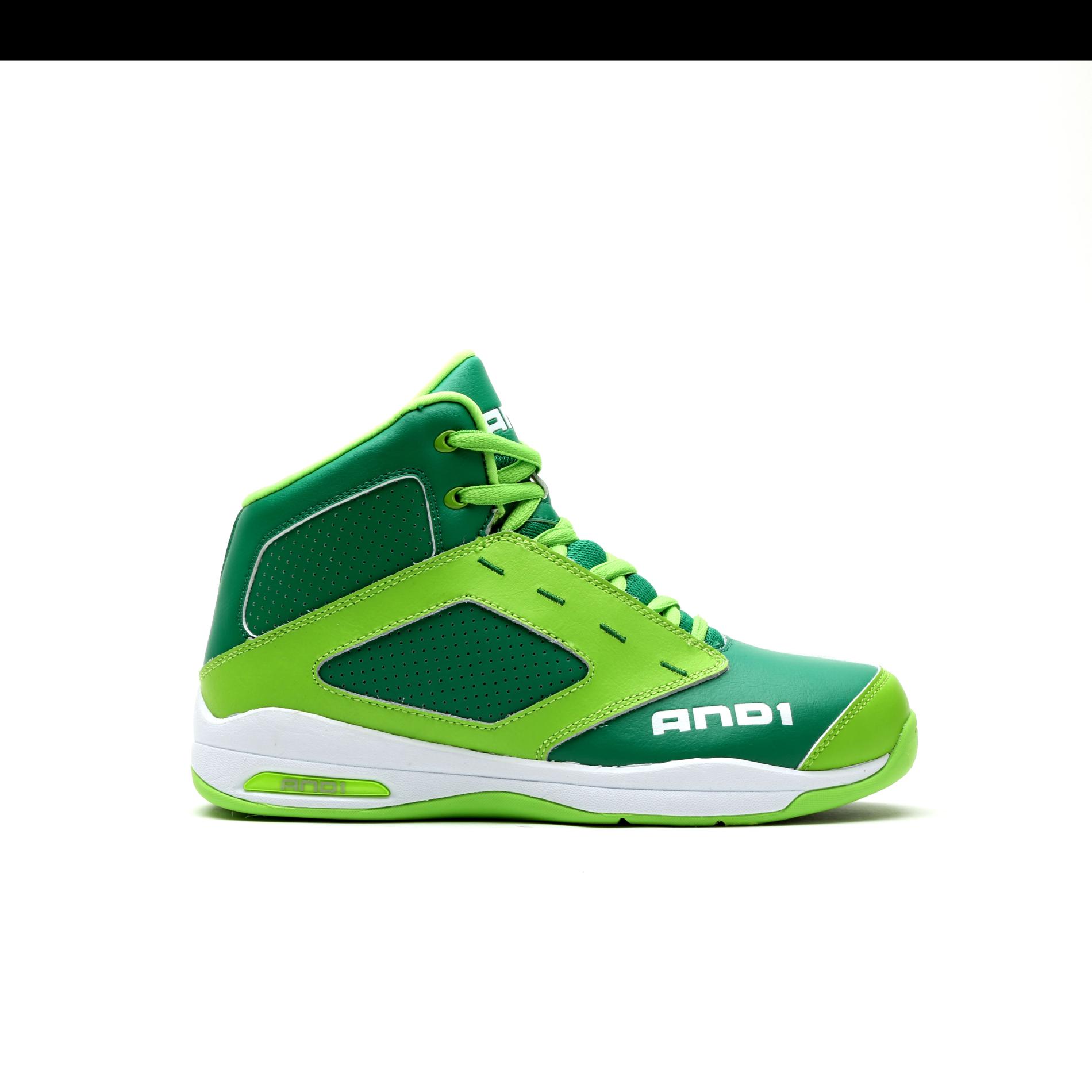 AND 1 Boy's Typhoon Green High-Top Athletic Shoe