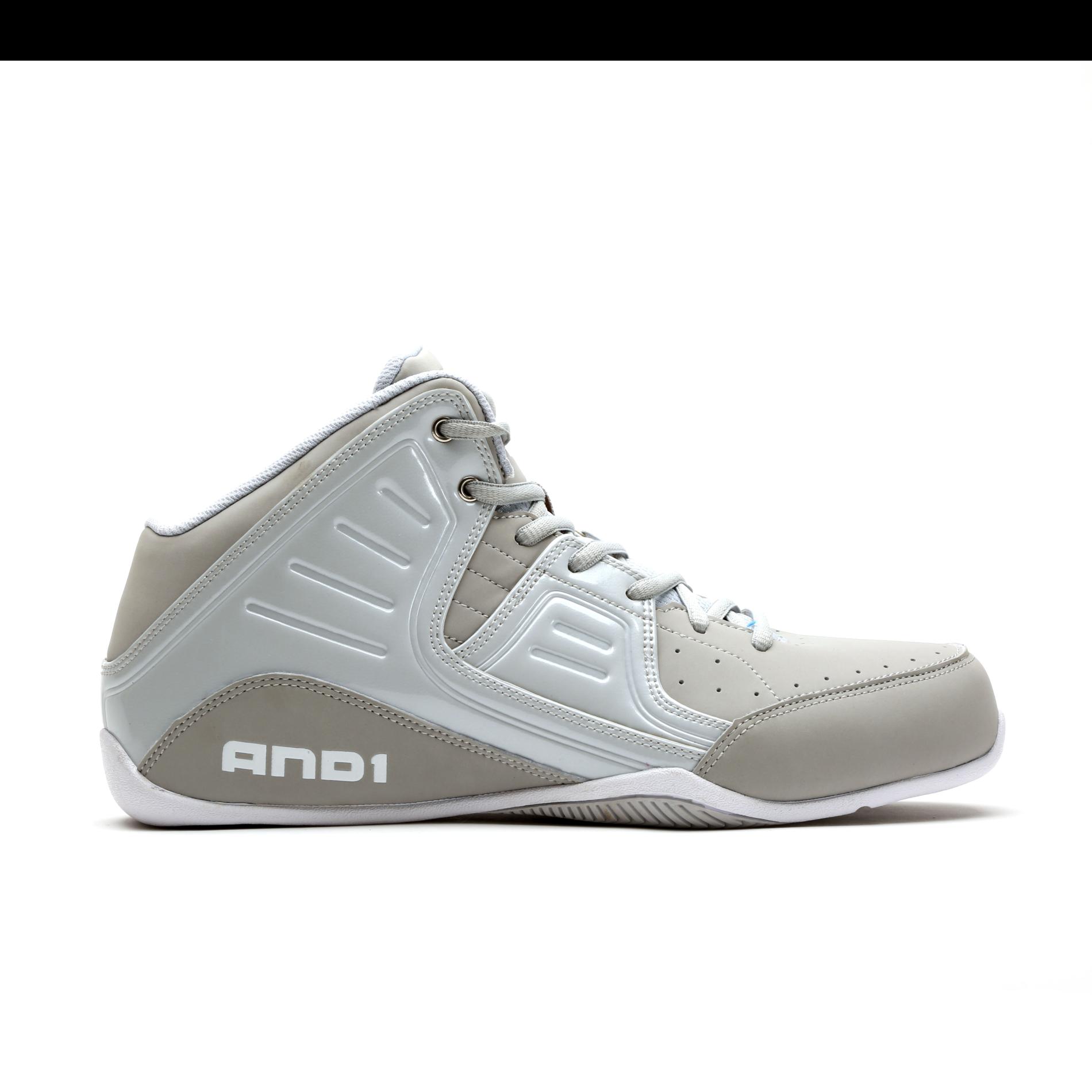 AND 1 Men's Rocket 4 Athletic Shoe - Gray/White