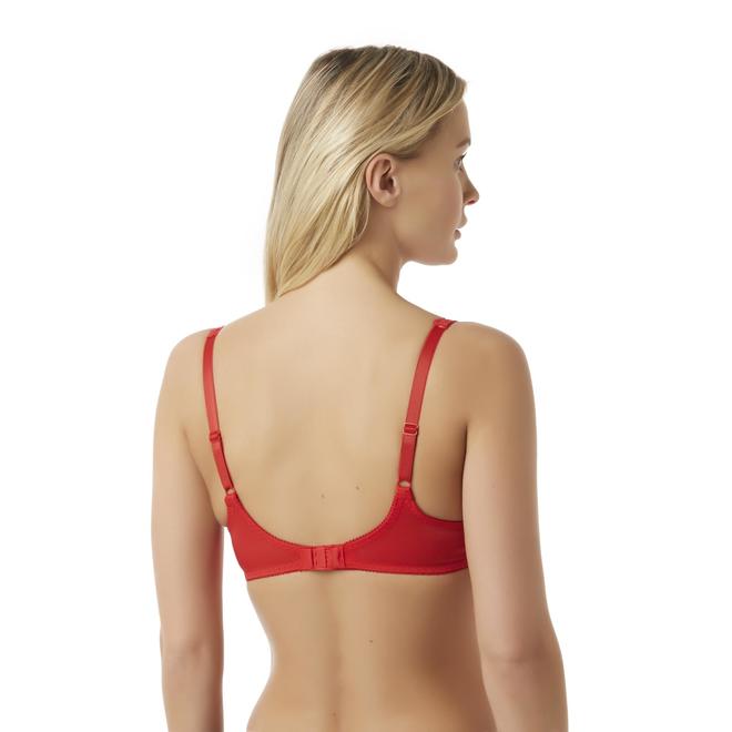 Vassarette Women's Lace Padded Push Up Bra 75320