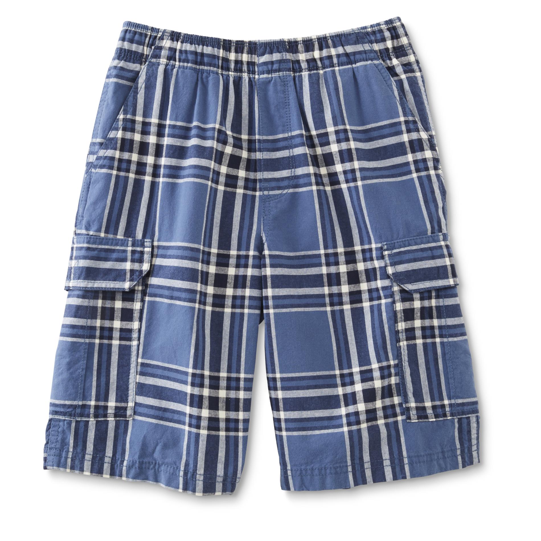 Roebuck & Co. Boy's Cargo Shorts - Plaid