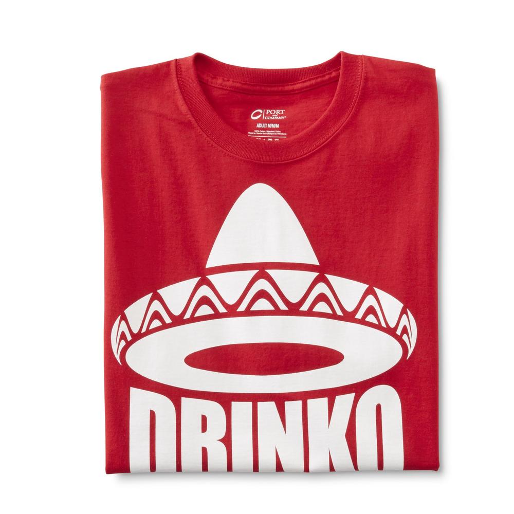 SEATTLE COTTONWORKS Men's Cinco De Mayo Graphic T-Shirt - Drinko De Mayo
