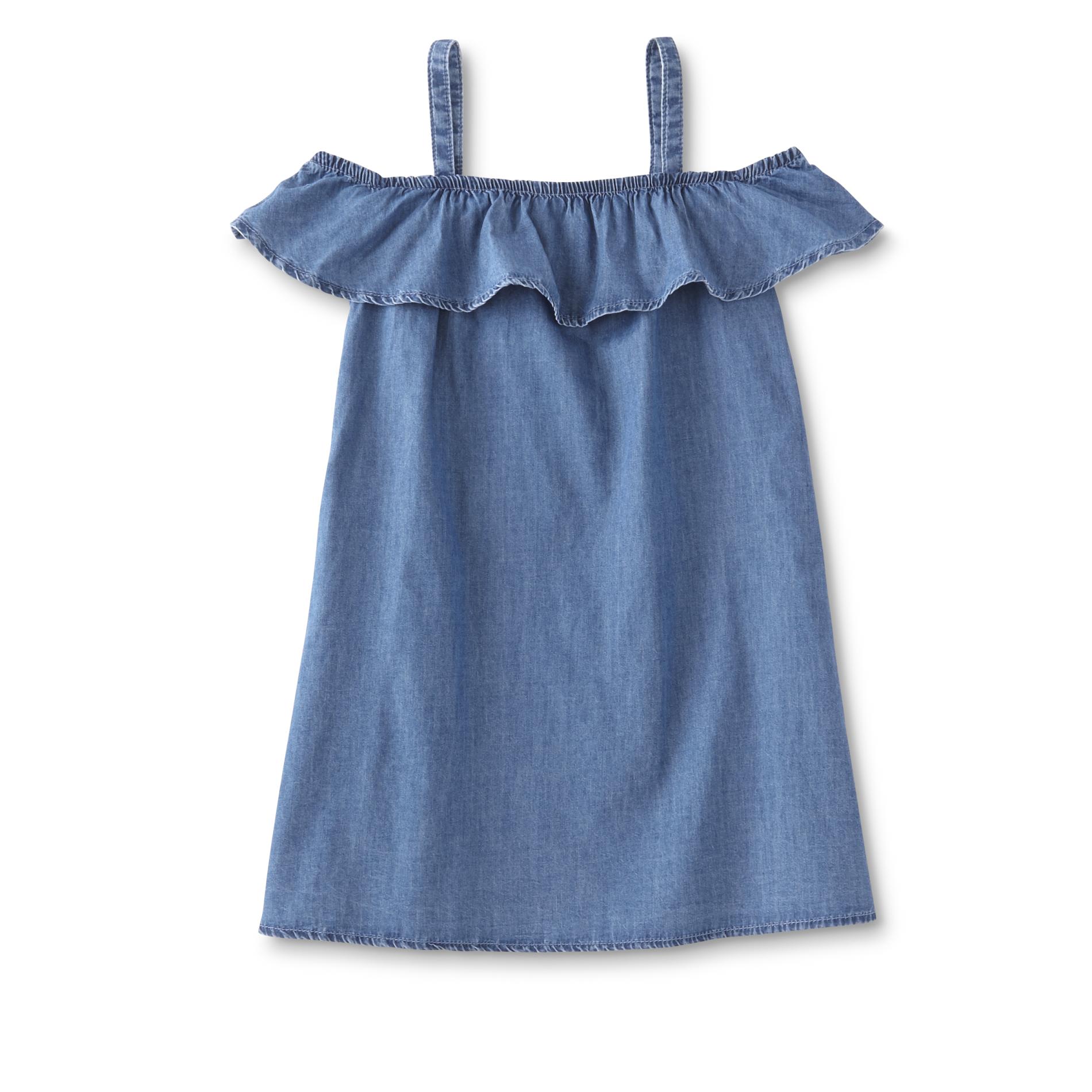 Roebuck & Co. Girls' Denim Babydoll Dress