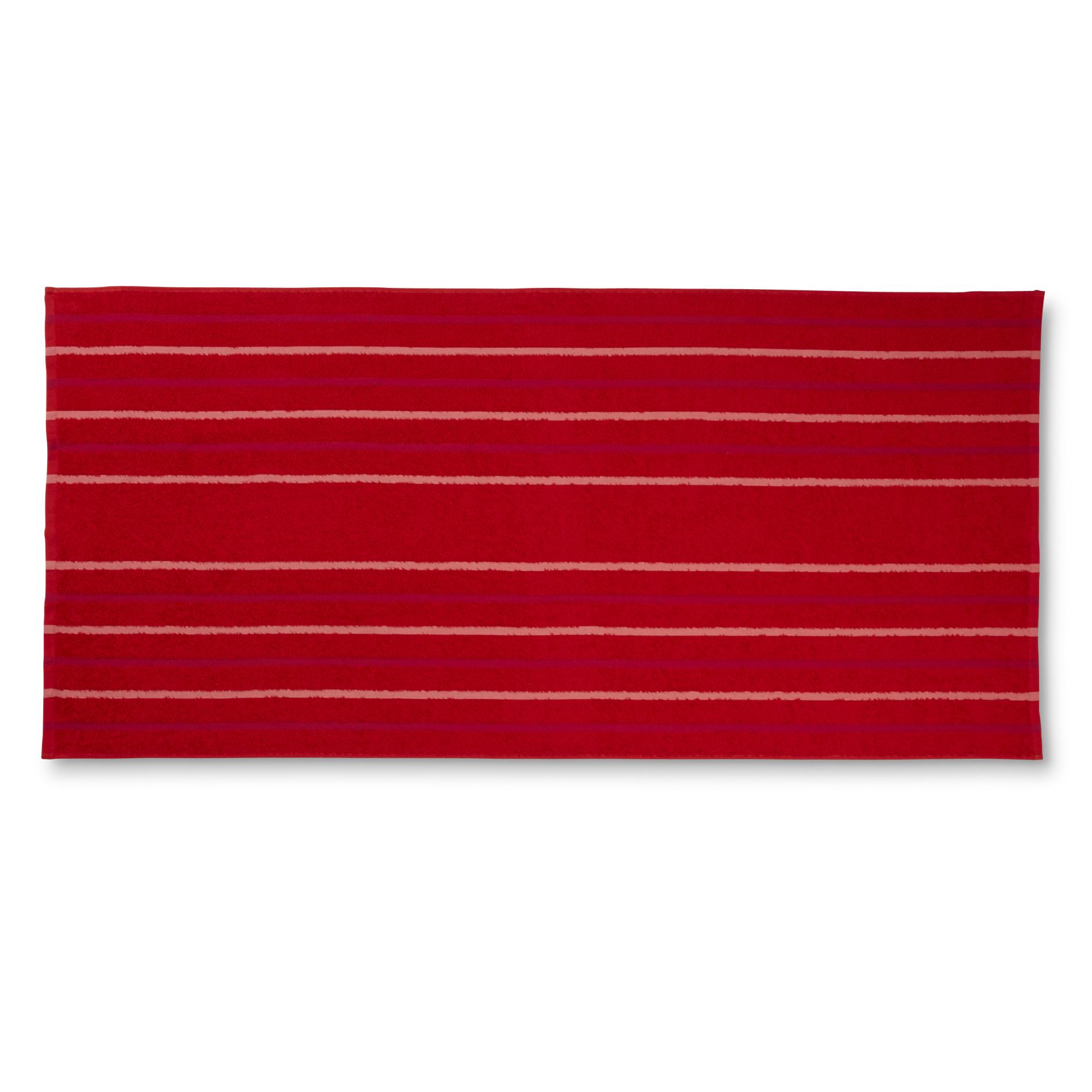 Rolled Beach Towel - Fiery Red
