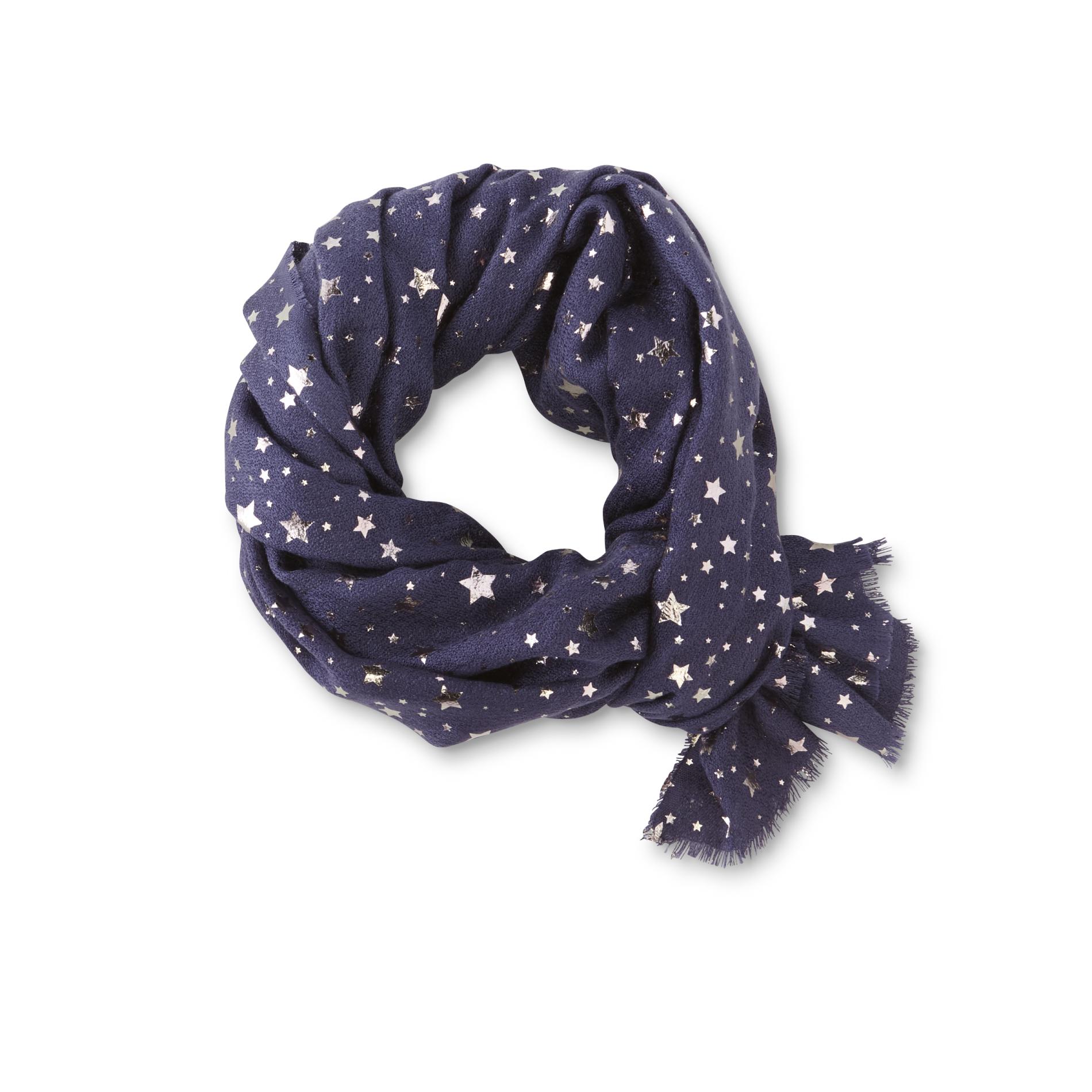 Women's Fashion Scarf - Stars, Size: One size, Blush Women's Fashion Scarf - Stars, Size: One size, Blush