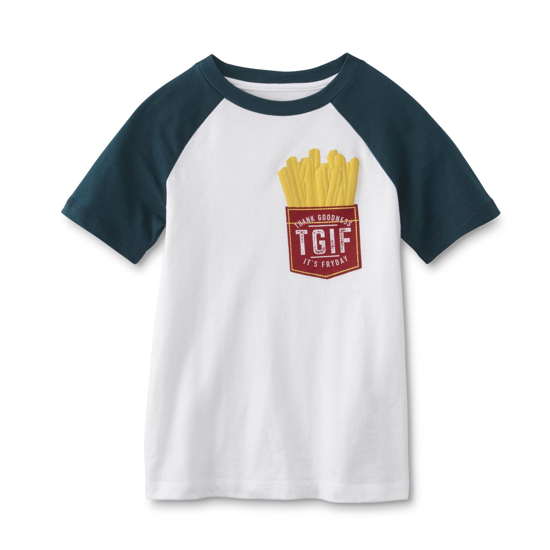 Toughskins Infant & Toddler Boys' Raglan Sleeve T-Shirt - TGIF