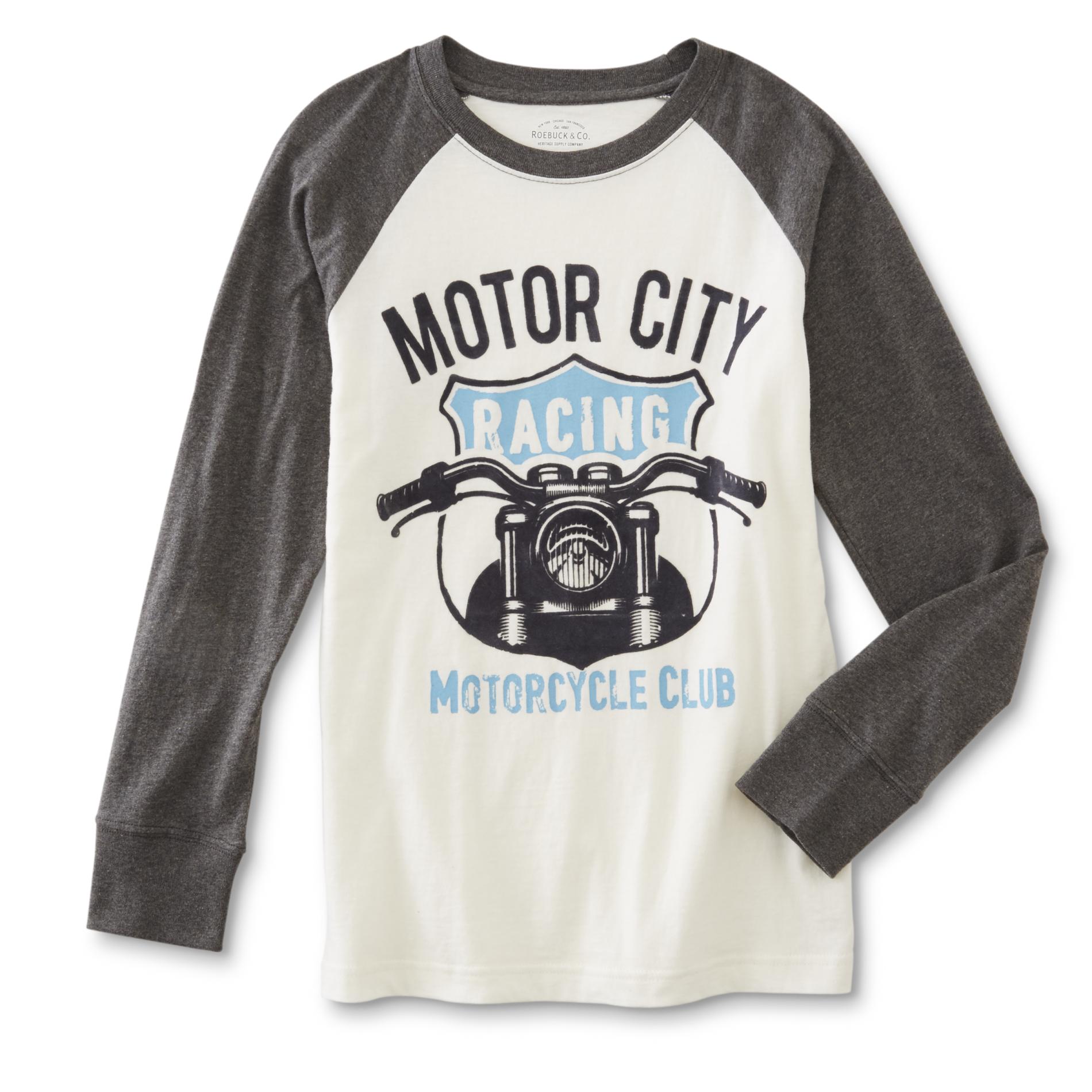 Roebuck & Co. Boy's Raglan Graphic T-Shirt - Motor City Racing