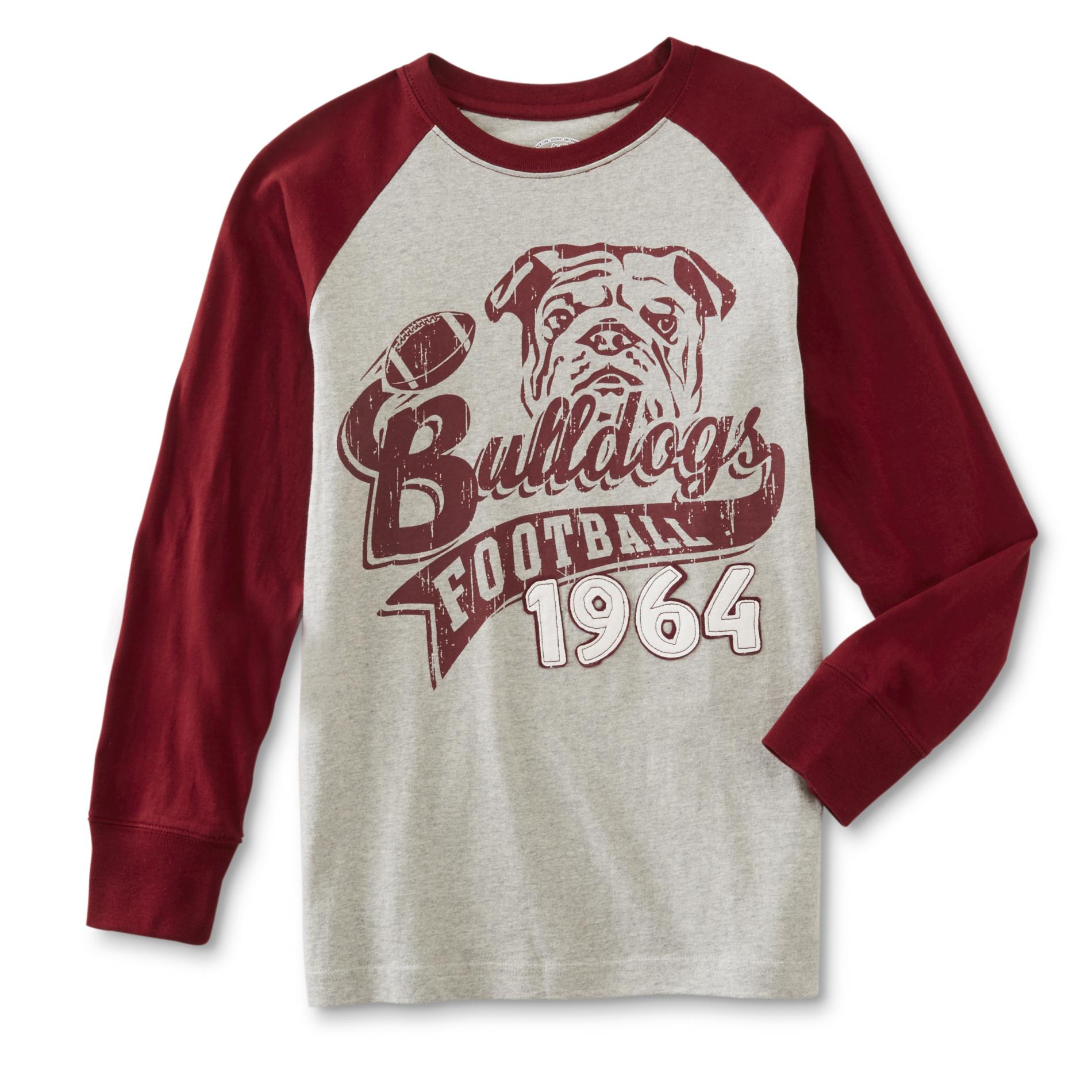 Roebuck & Co. Boy's Raglan Graphic T-Shirt - Bulldogs Football