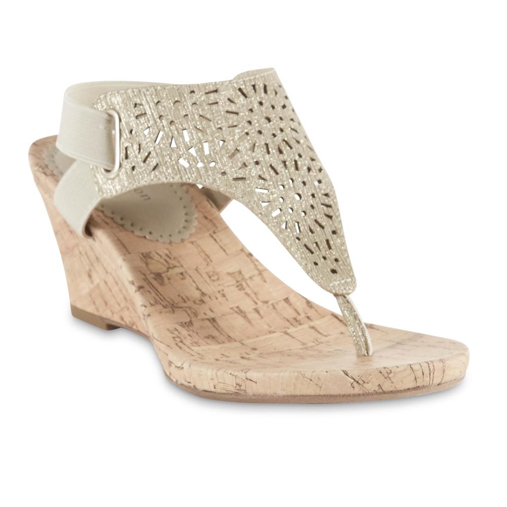 Attention Women's Marcella Wedge Sandal - Gold