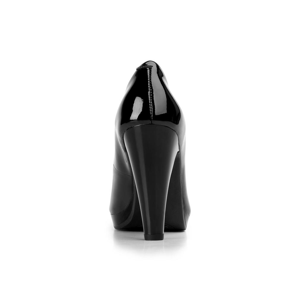 Flexi Women's Granada Patent Leather Platform Pump - Black