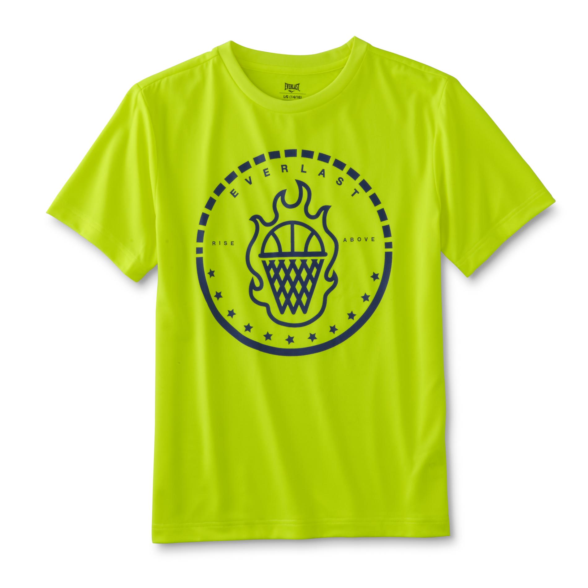 Everlast Sport Boys' Graphic Athletic T-Shirt - Rise Above, Size: Medium, Safety Yellow Everlast Sport Boys' Graphic Athletic T-Shirt - Rise Above, Size: Medium, Safety Yellow