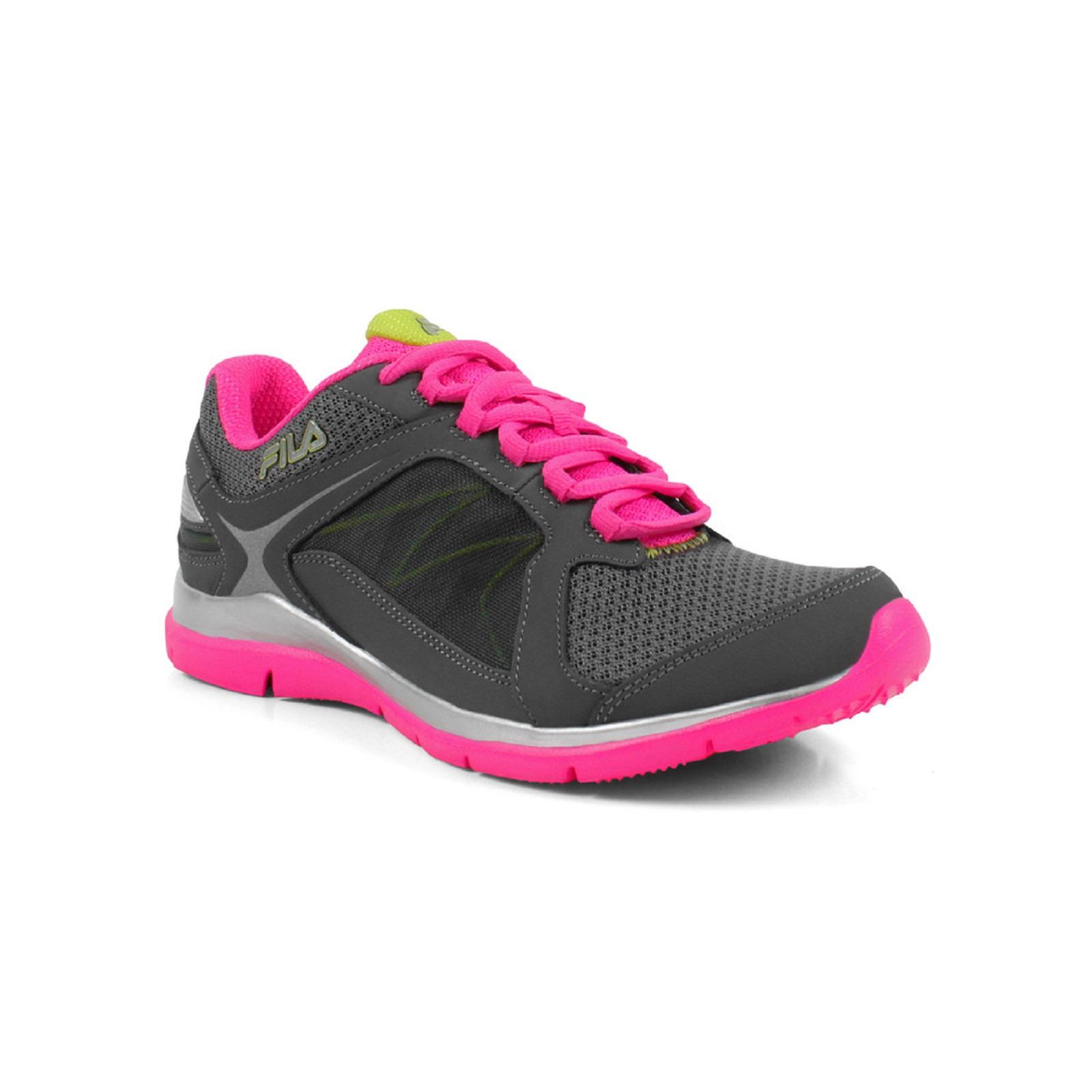 Fila Women's Memory Resilient Running Shoe - Gray/Pink