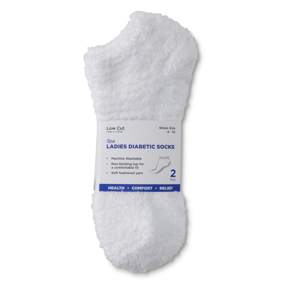 Diabetic Sock Women's 2-Pairs Diabetic Slipper Socks