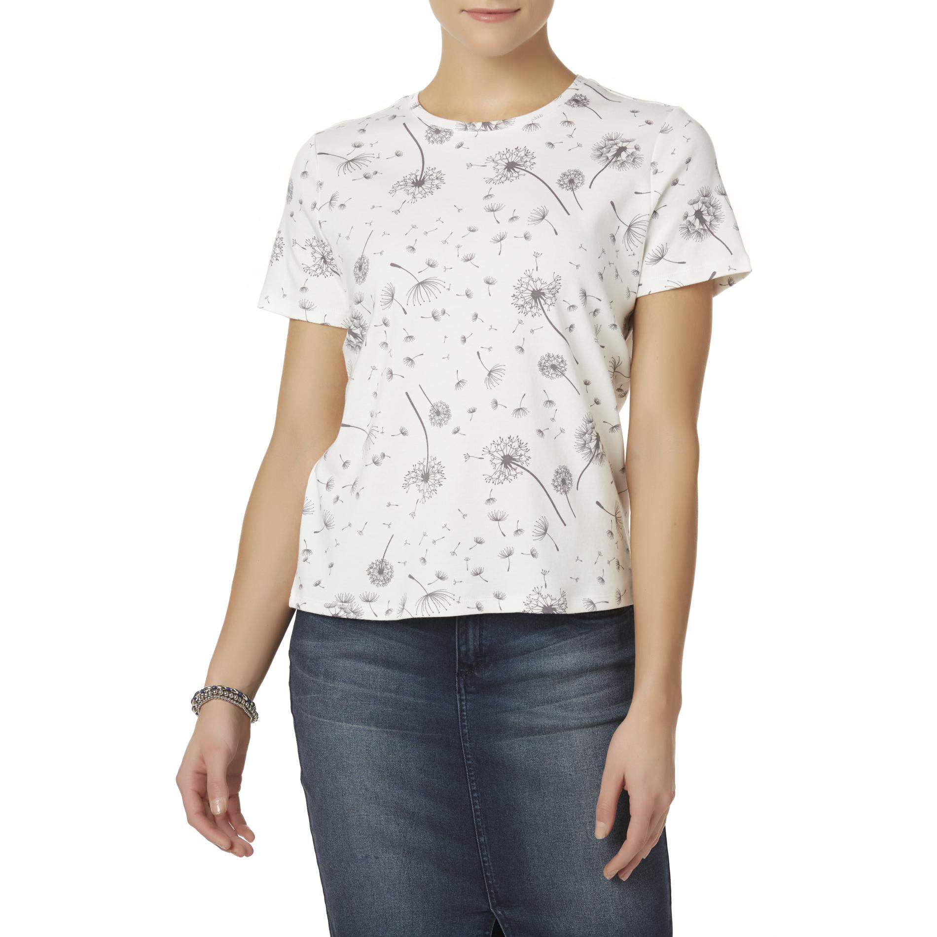 Laura Scott Petites' Crew Neck T-Shirt - Dandelions